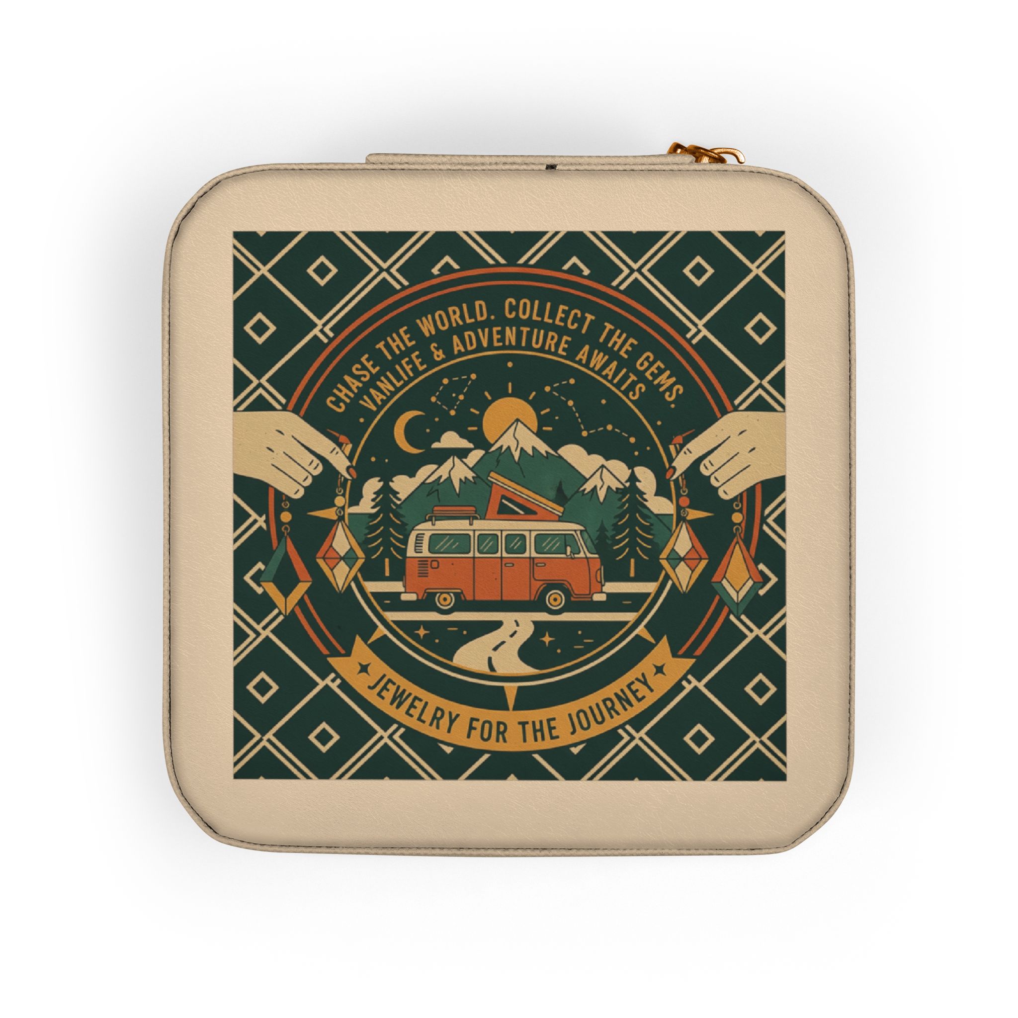 Jewelry Travel Case – Compact Organizer for Rings, Necklaces & Earrings