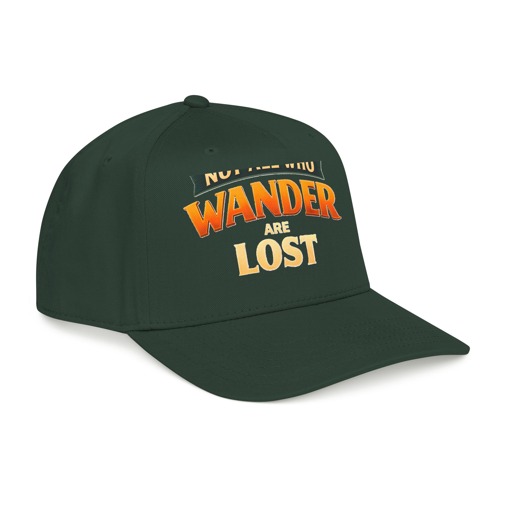 Baseball Cap - "Not All Who Wander Are Lost" Design Scenic-Line
