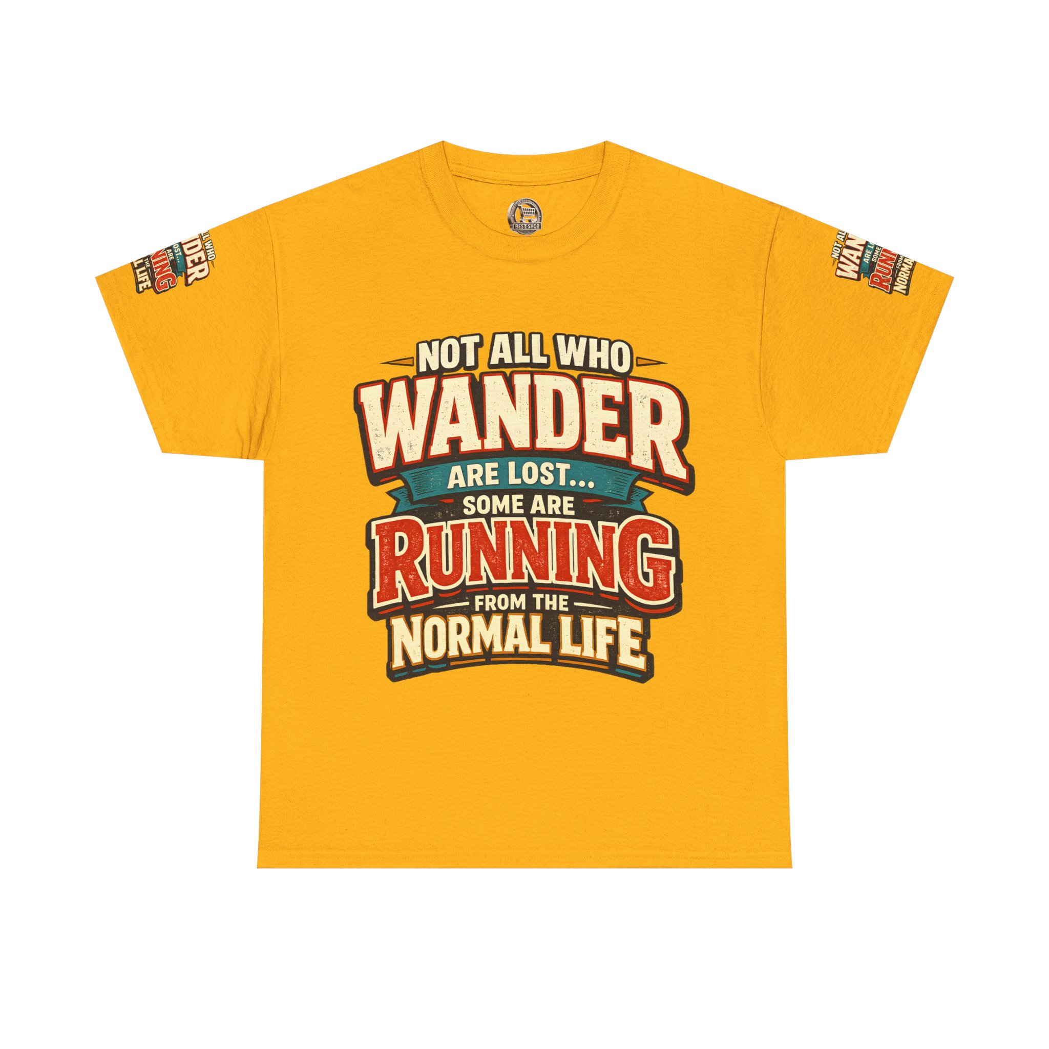 2824527257005950347_2048.jpeg Unisex Heavy Cotton Tee — "Not All Who Wander Are Lost" Design F**K-Line