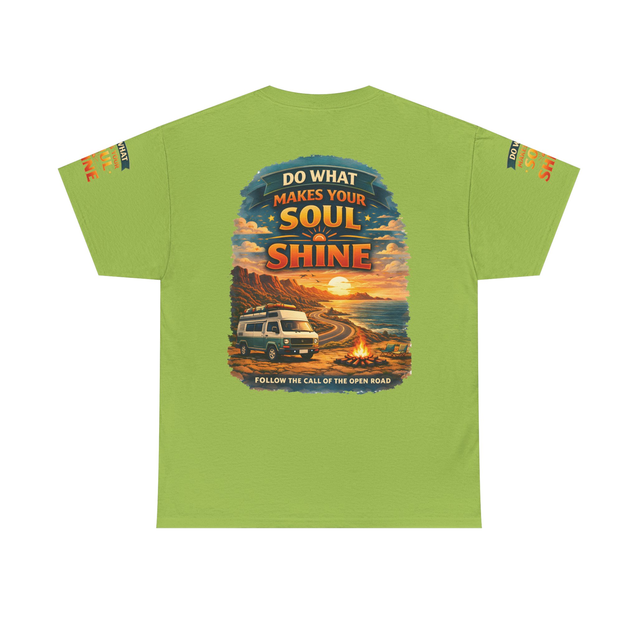 Unisex Heavy Cotton Tee — "Do What Makes Your Soul Shine" Design Scenic-Line