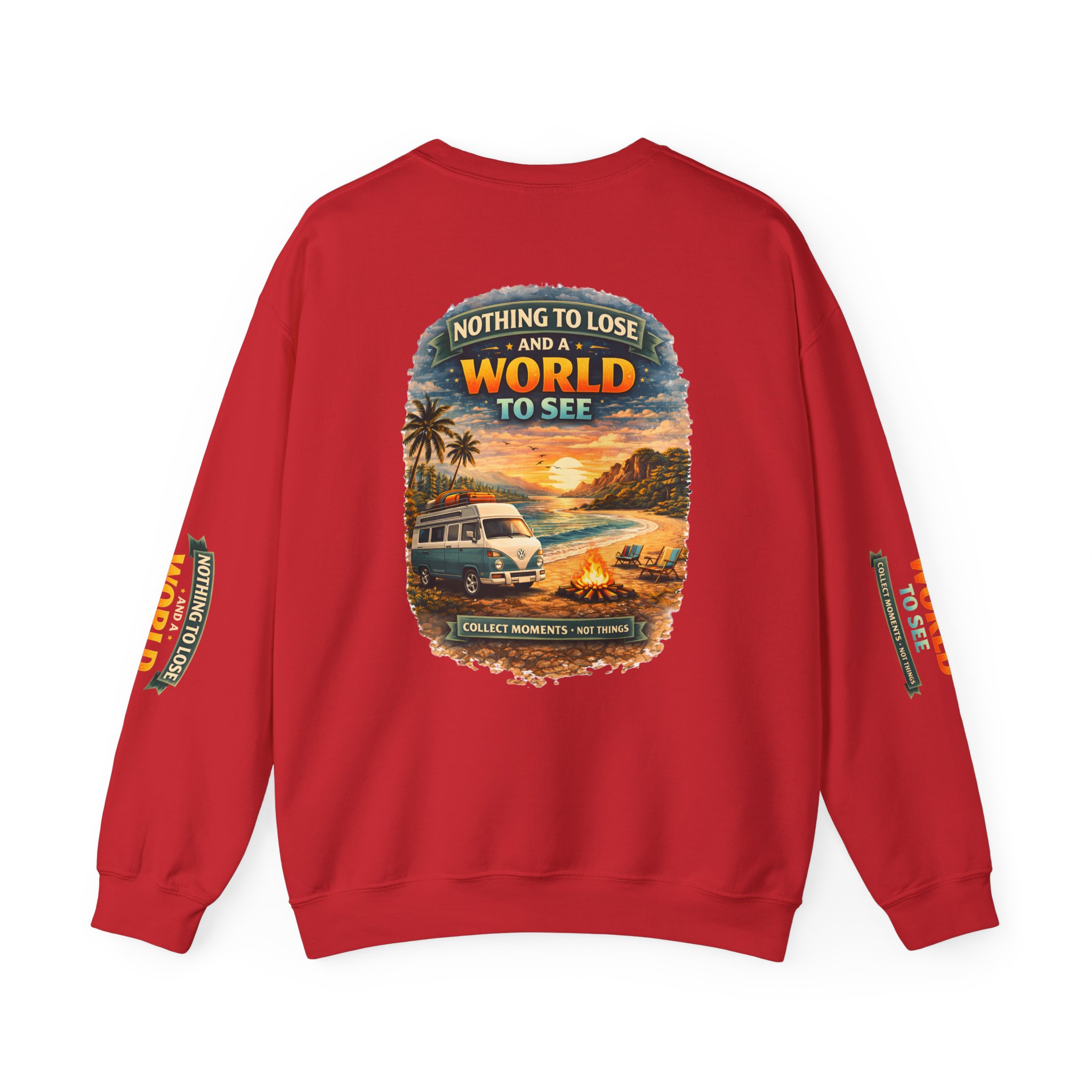 Unisex Heavy Blend™ Crewneck Sweatshirt — "Nothing To Lose" Design Scenic-Line