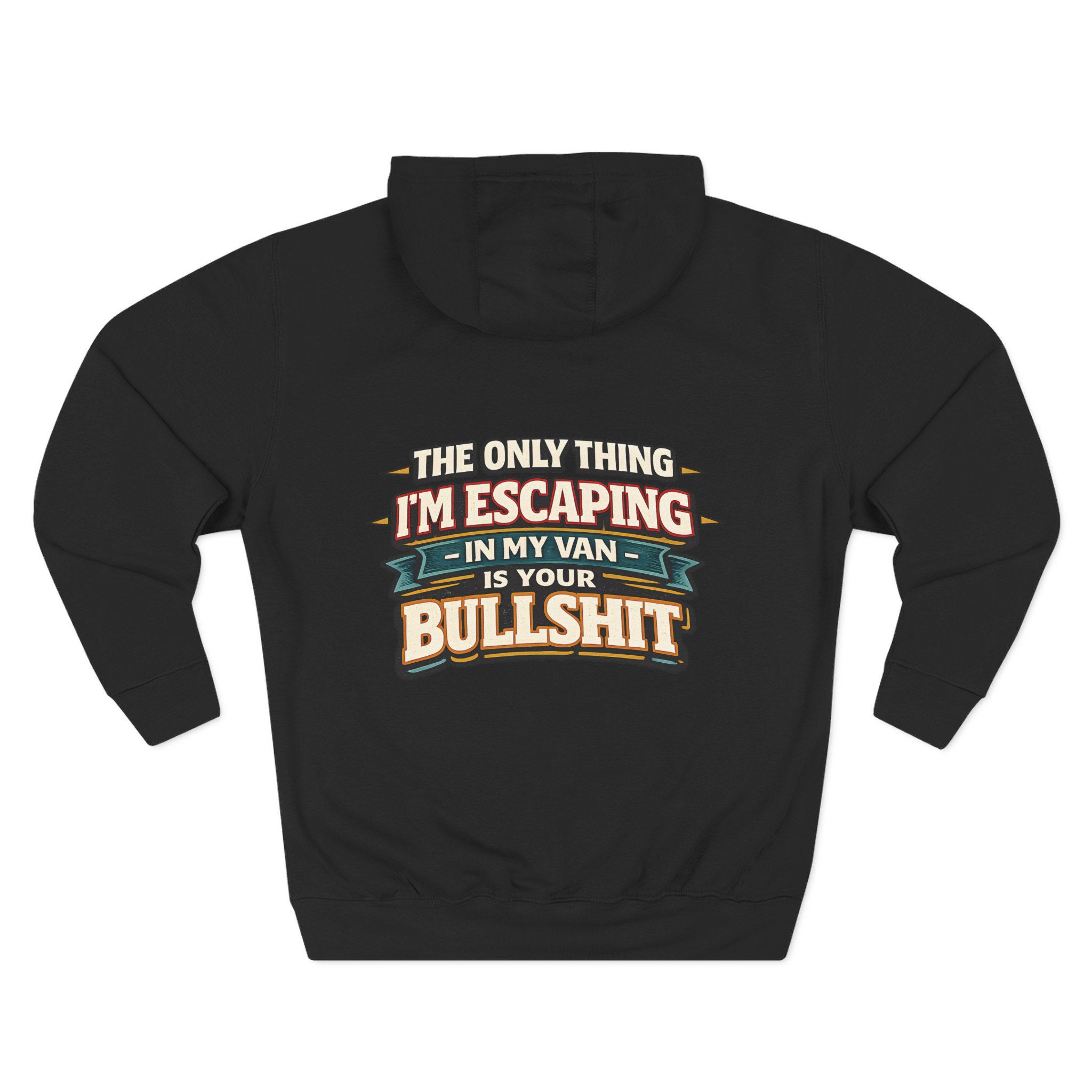 2841793462145649342_2048.jpeg Three-Panel Fleece Hoodie - "The Only Thing I´m Escaping" Design F**K-Line