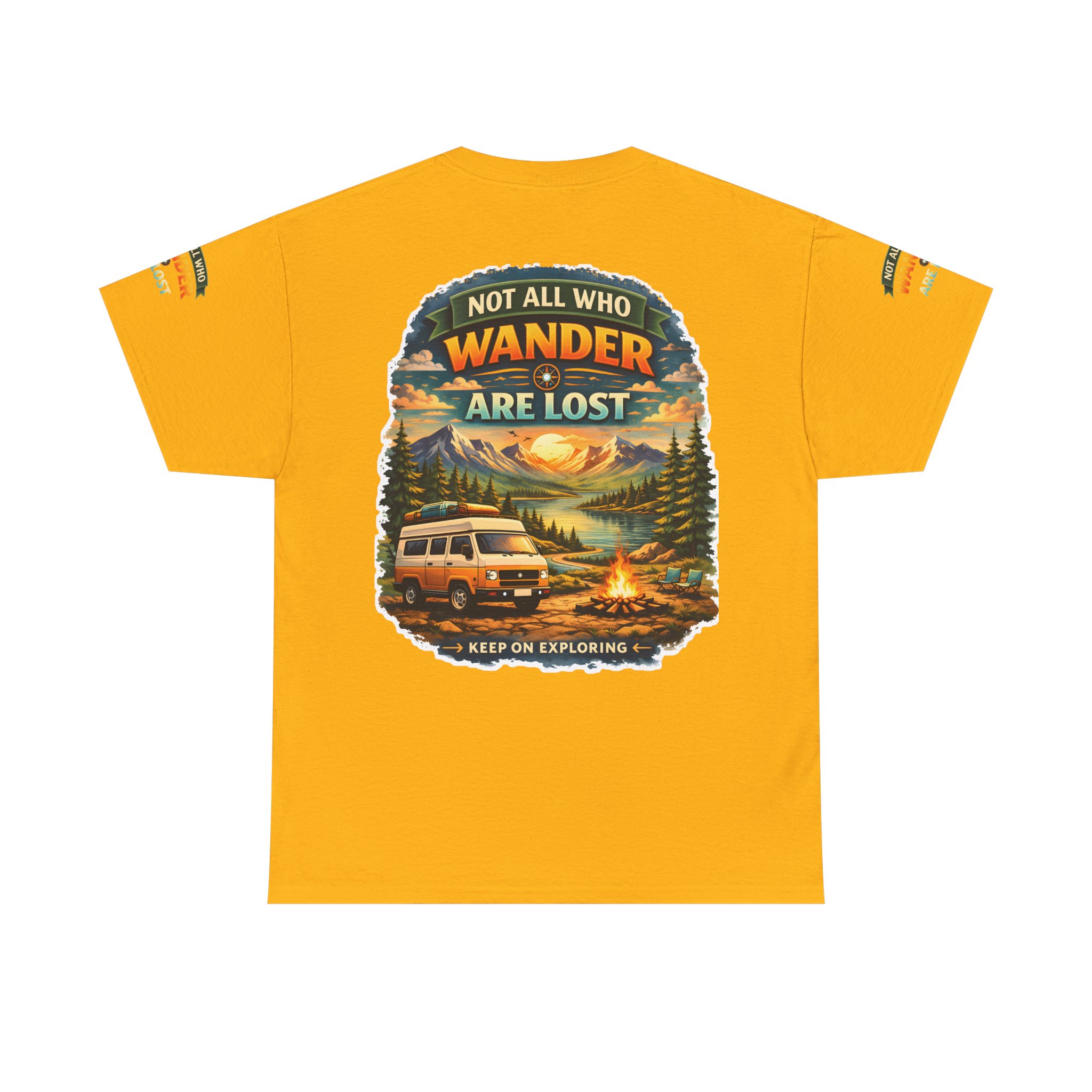 2845223629477145207_2048.jpeg Unisex Heavy Cotton Tee — "Not All Who Wander Are Lost" Design Scenic-Line