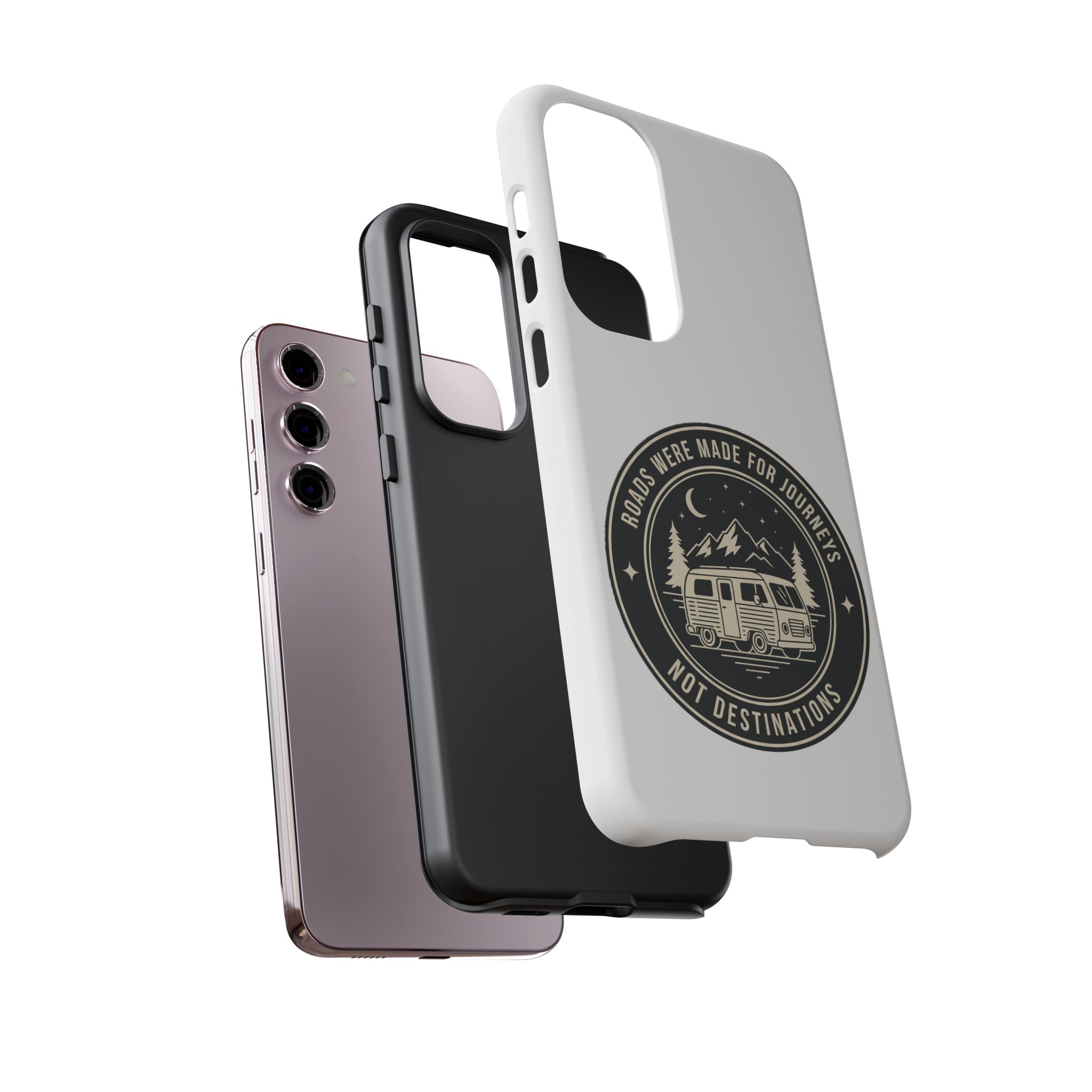 Phone Case — "ROAD WHERE MADE FOR JOURNEYS-NOT DESTINATIONS" Camper Van Design