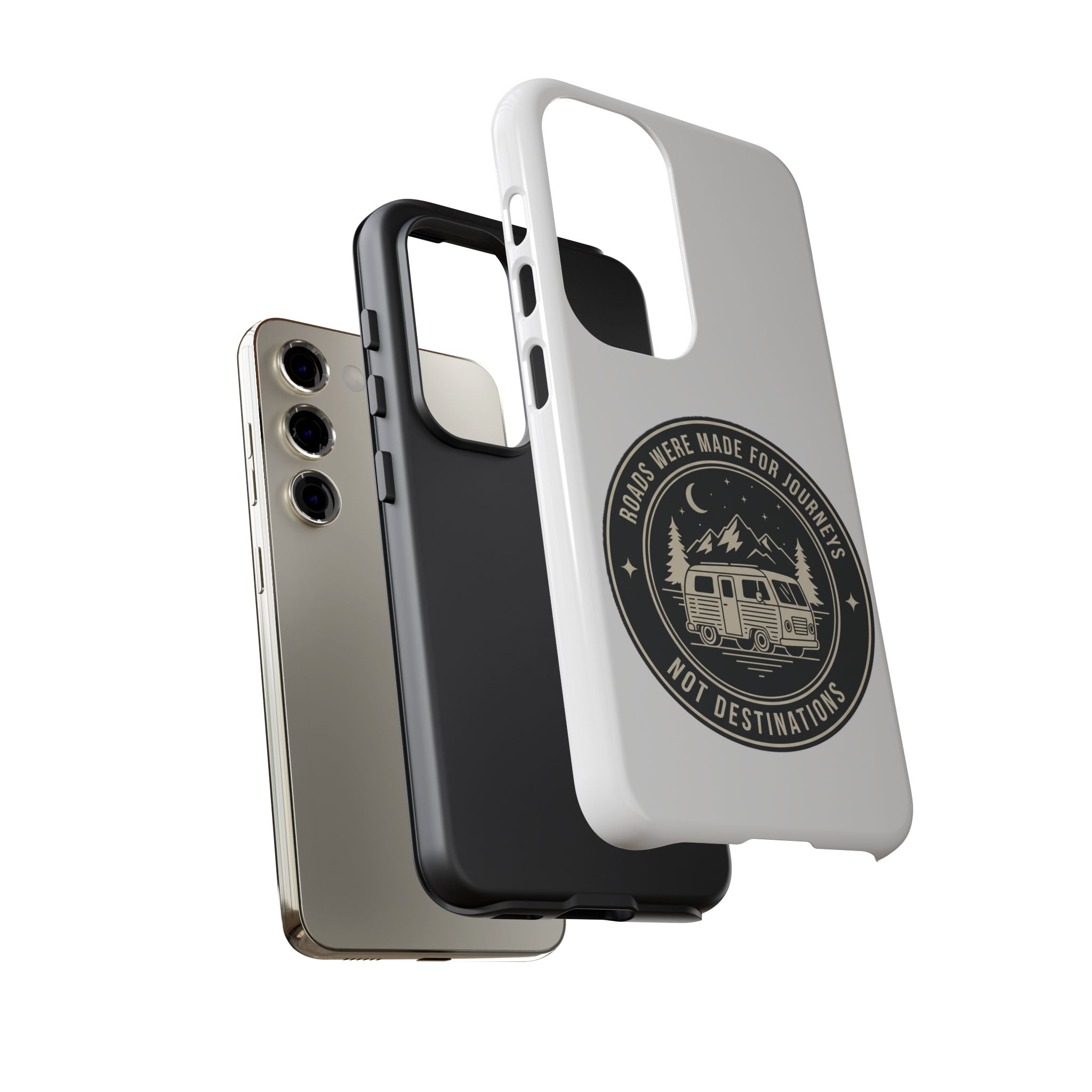 Phone Case — "ROAD WHERE MADE FOR JOURNEYS-NOT DESTINATIONS" Camper Van Design