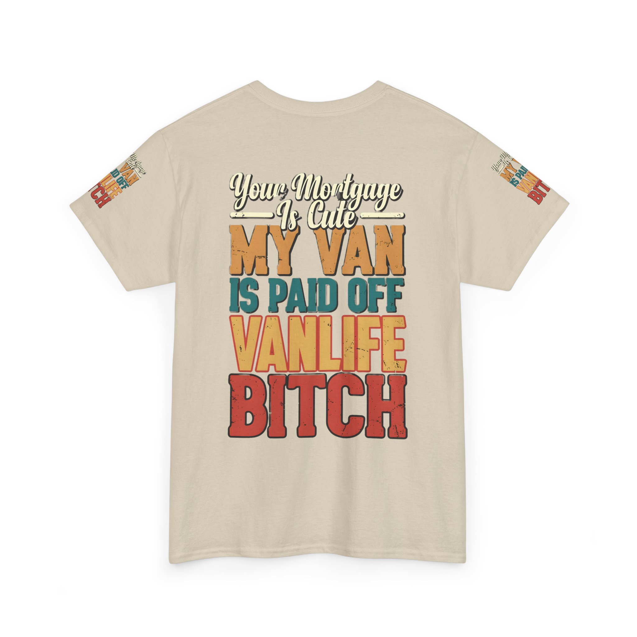 Unisex Heavy Cotton Tee — "Your Mortgage Is Cute" Design F**K-Line