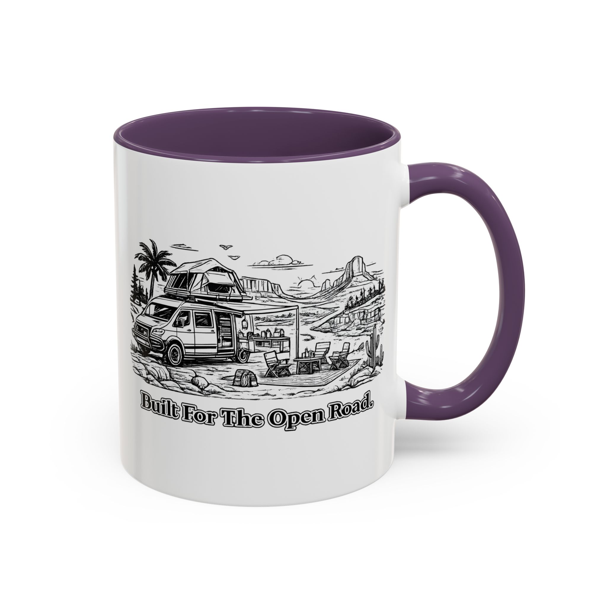 2853268304777162263_2048.jpeg Accent Coffee Mug (11, 15oz) — "Built For The Open Road" Design Minimal-Line