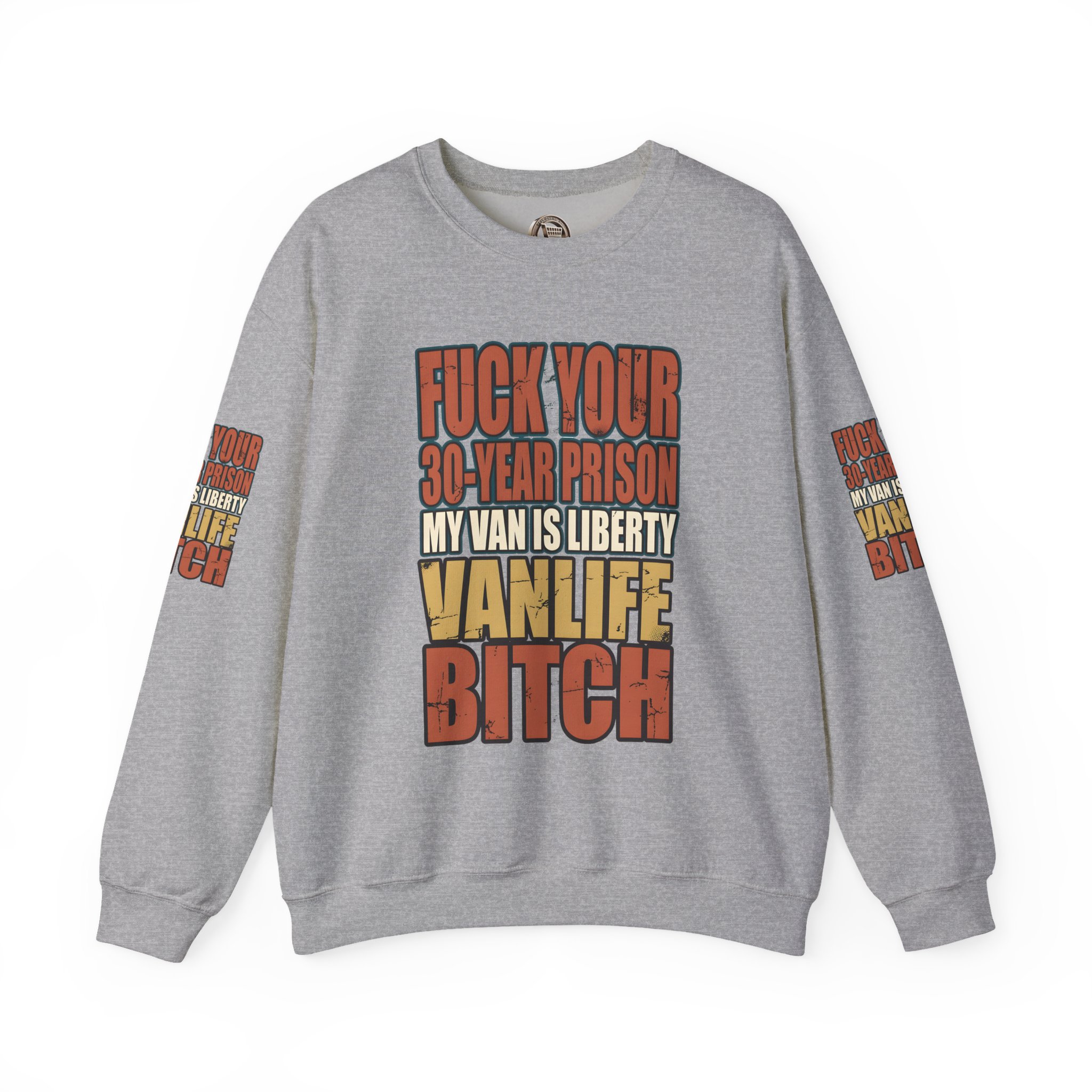 Unisex Heavy Blend™ Crewneck Sweatshirt — "Fuck Your 30 Year" Design F**K-Line