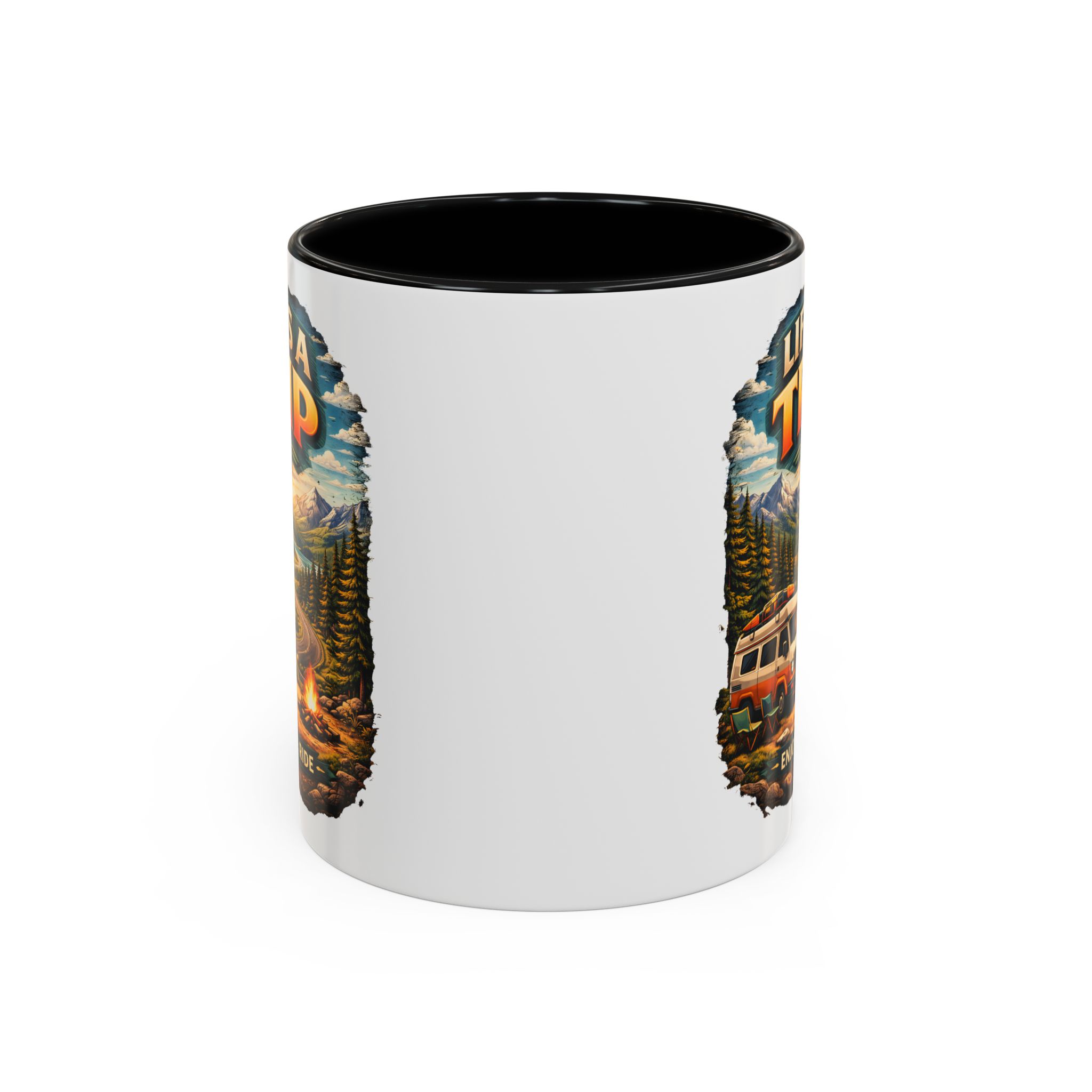 2865679076804355108_2048.jpeg Accent Coffee Mug (11, 15oz) — "Life s A Trip" Design Scenic-Line