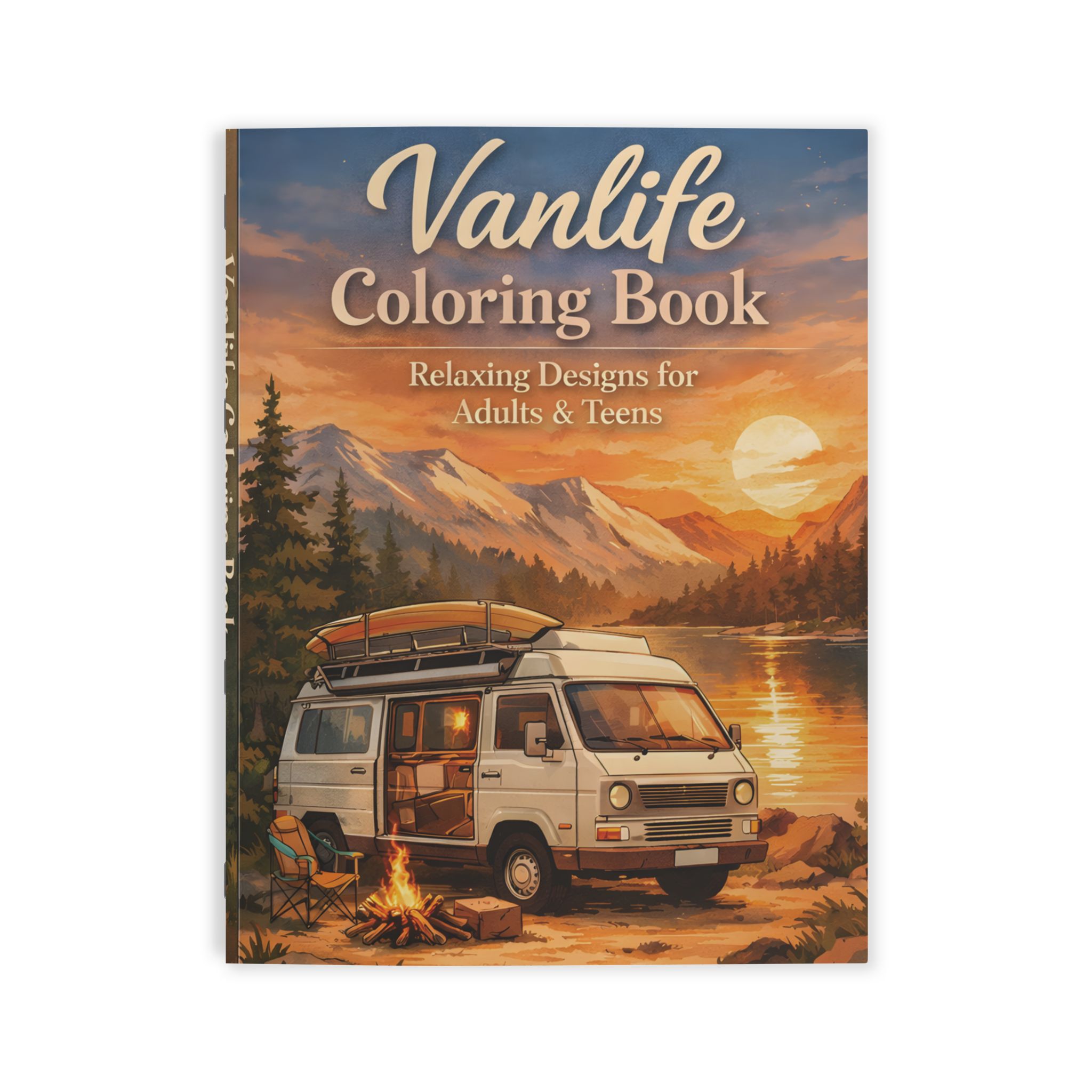 Vanlife Coloring Book — Relaxing Campervan & Nature Designs for Adults & Teens