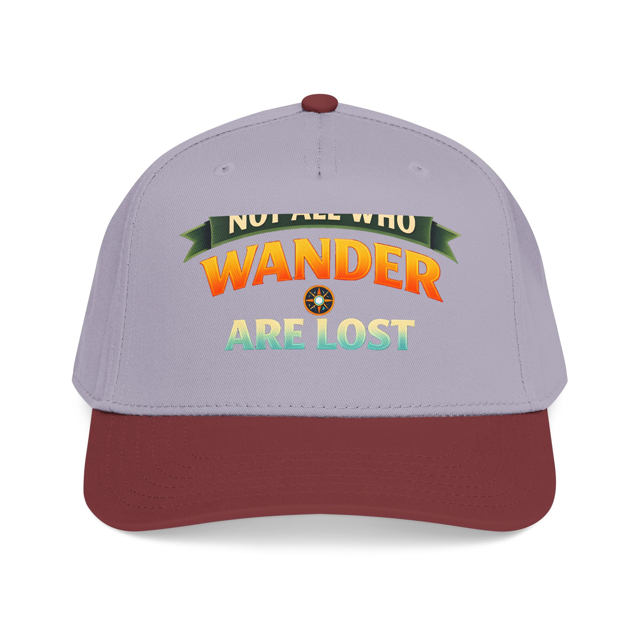 Baseball Cap - "Not All Who Wander Are Lost" Design Scenic-Line
