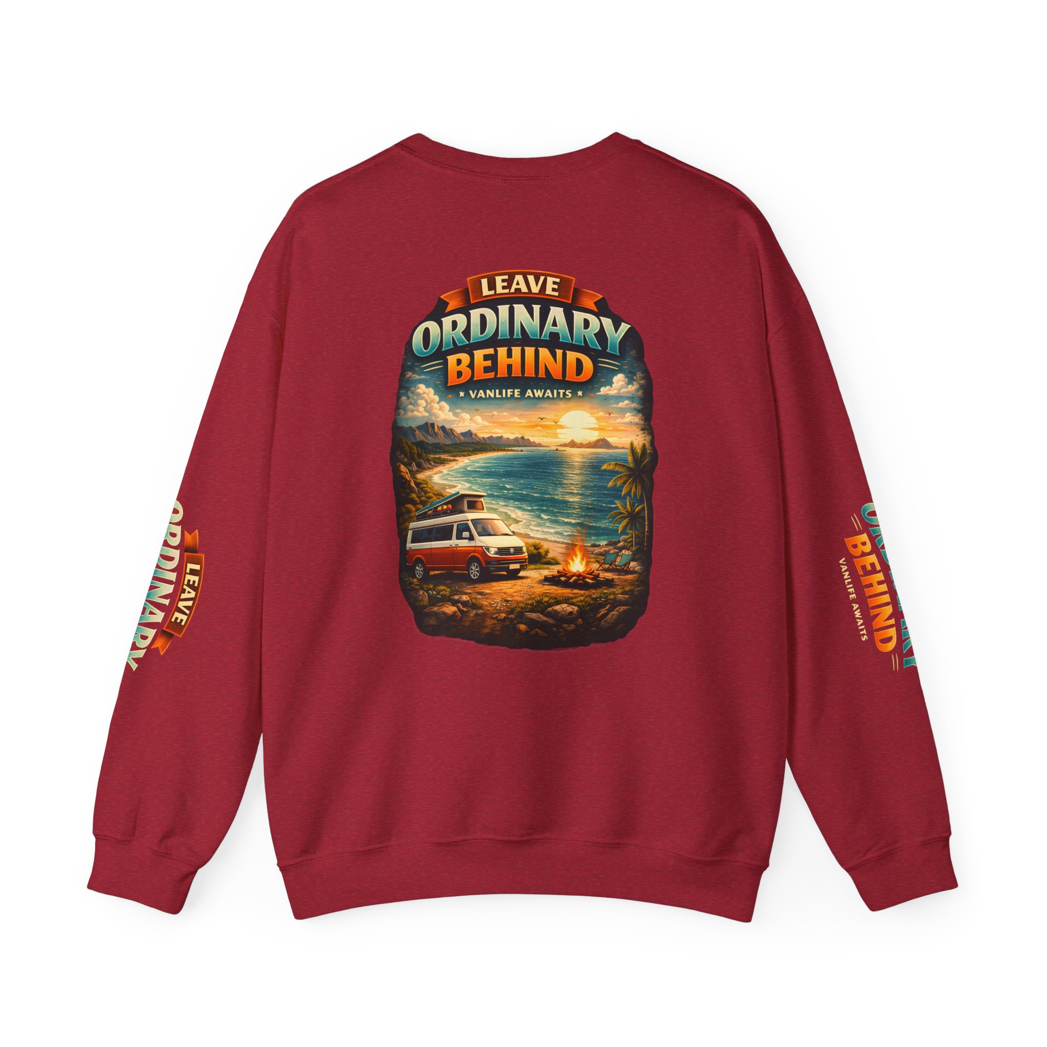 Unisex Heavy Blend™ Crewneck Sweatshirt — "Leave Ordinary Behind" Design Scenic-Line