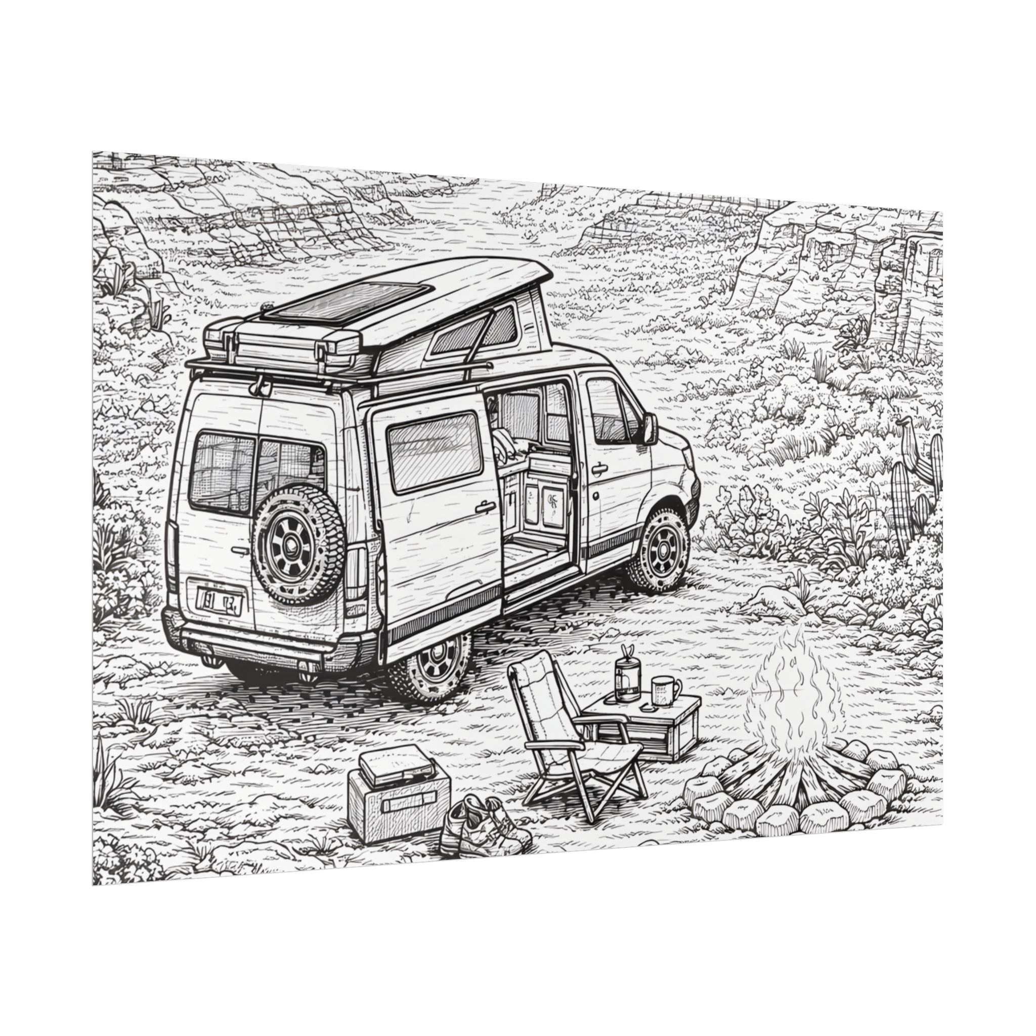 2913347380760684912_2048-1.jpeg Campervan Poster — Vintage RV Camping Landscape Wall Art