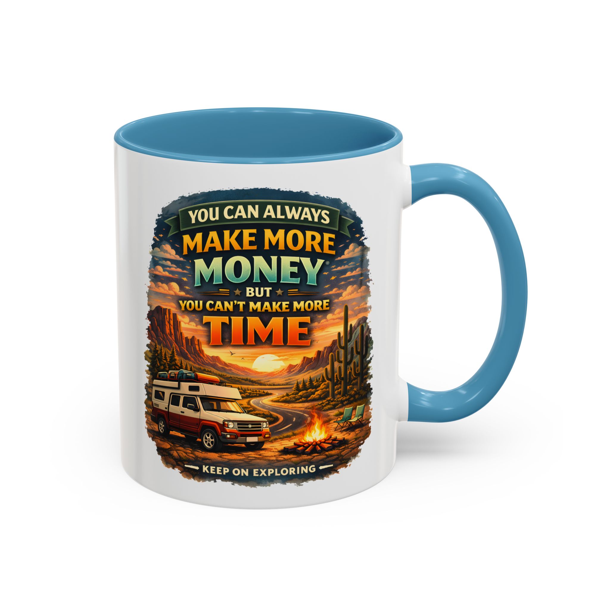 2921042508680510674_2048.jpeg Accent Coffee Mug (11, 15oz) — "You Can Always Make More Money" Design Scenic-Line