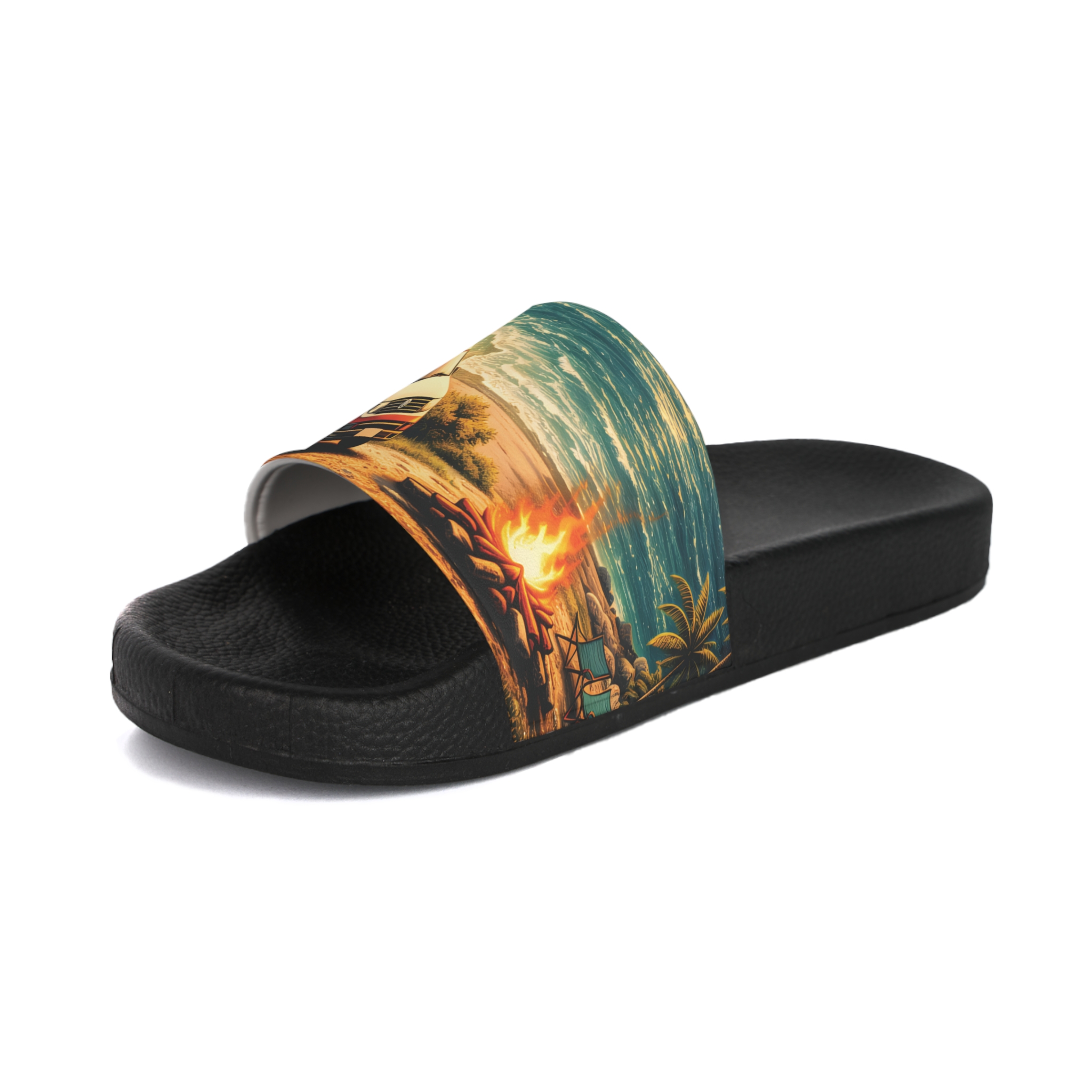 Men's Slide Sandals — Red Camper Vibes for Men (Scenic-Line)