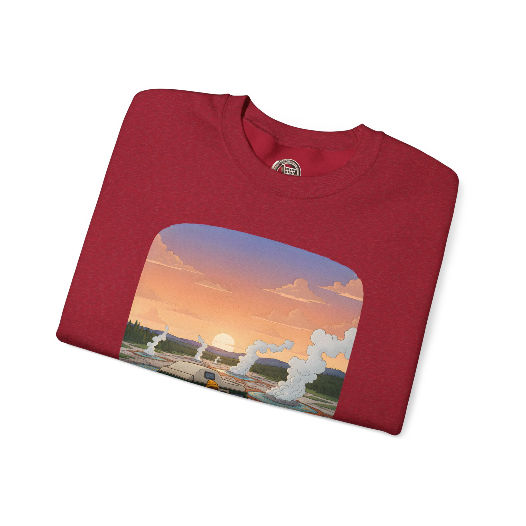 Unisex Heavy Blend™ Crewneck Sweatshirt — "Roads Less Traveled" Design Sitcom-Line