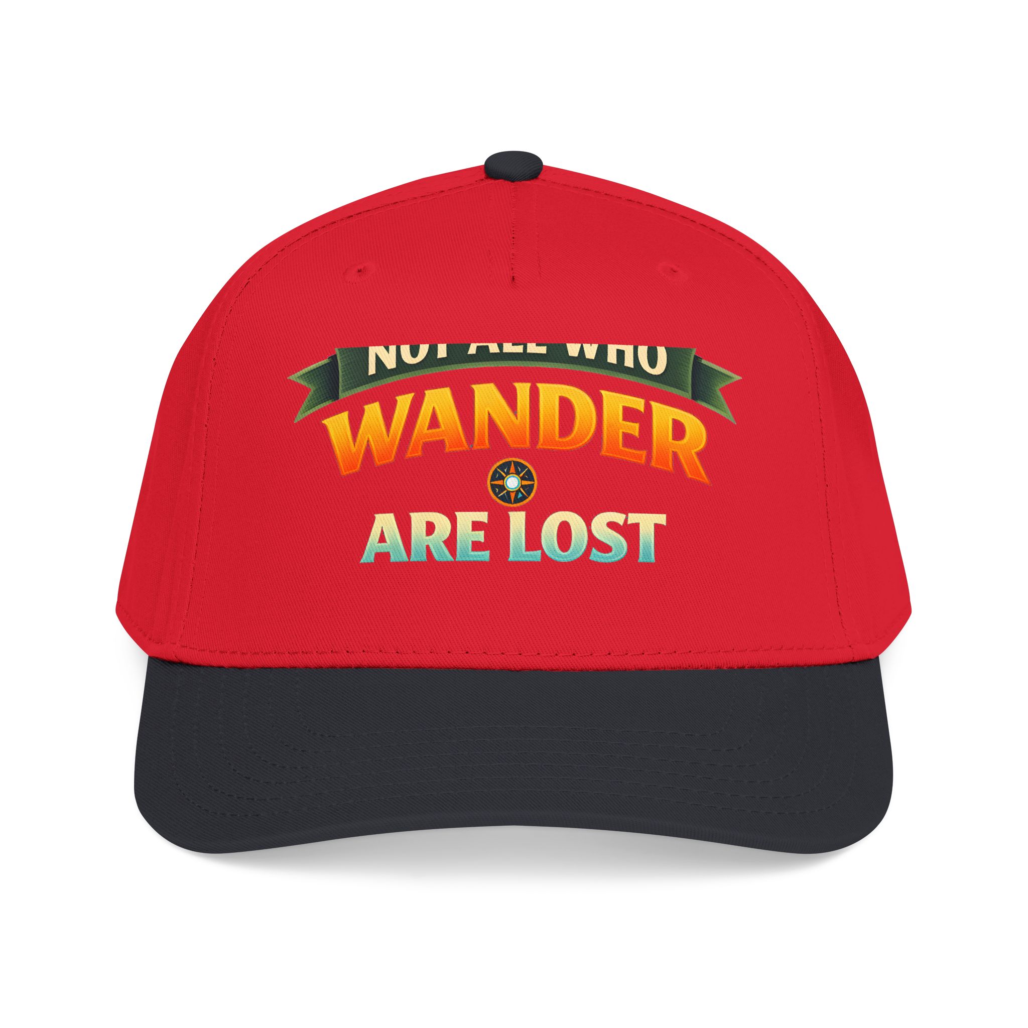 Baseball Cap - "Not All Who Wander Are Lost" Design Scenic-Line