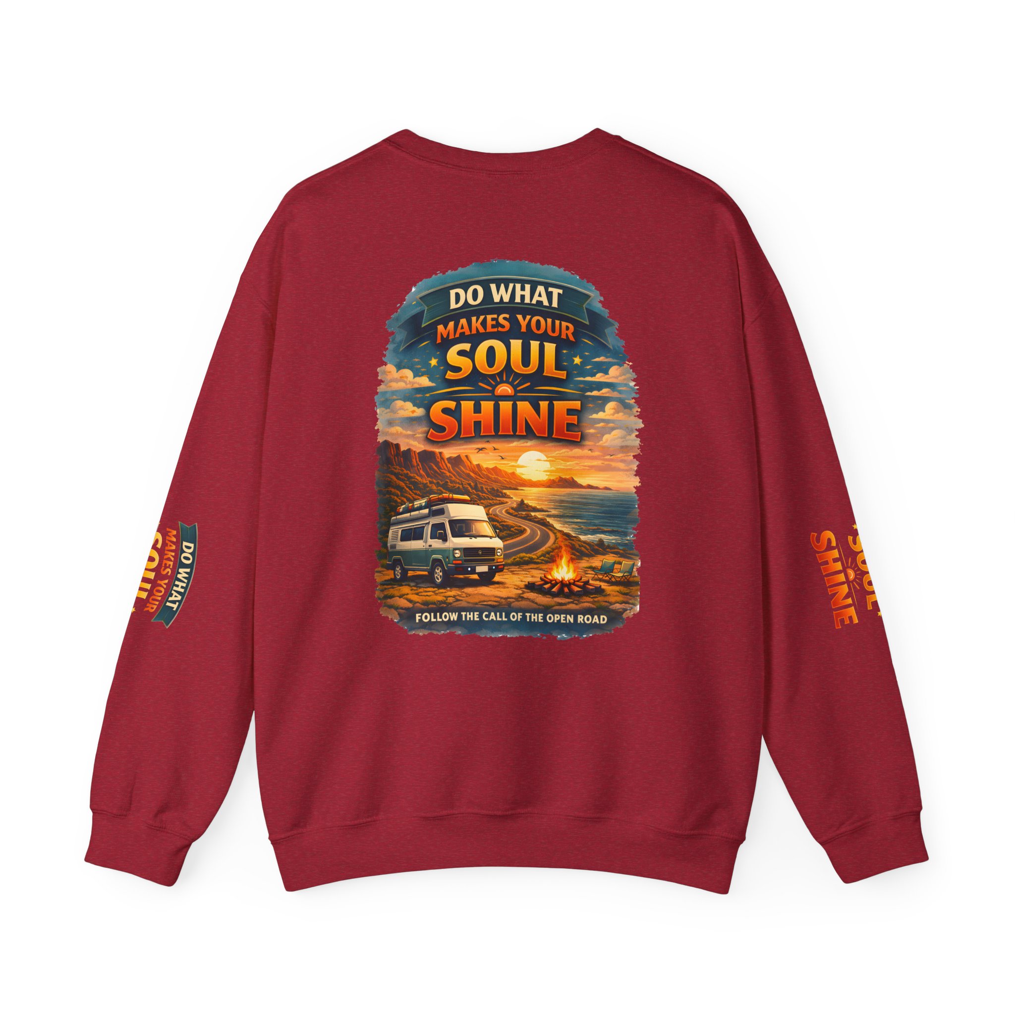 Unisex Heavy Blend™ Crewneck Sweatshirt — "Do What Makes Your Soul Shine" Design Scenic-Line