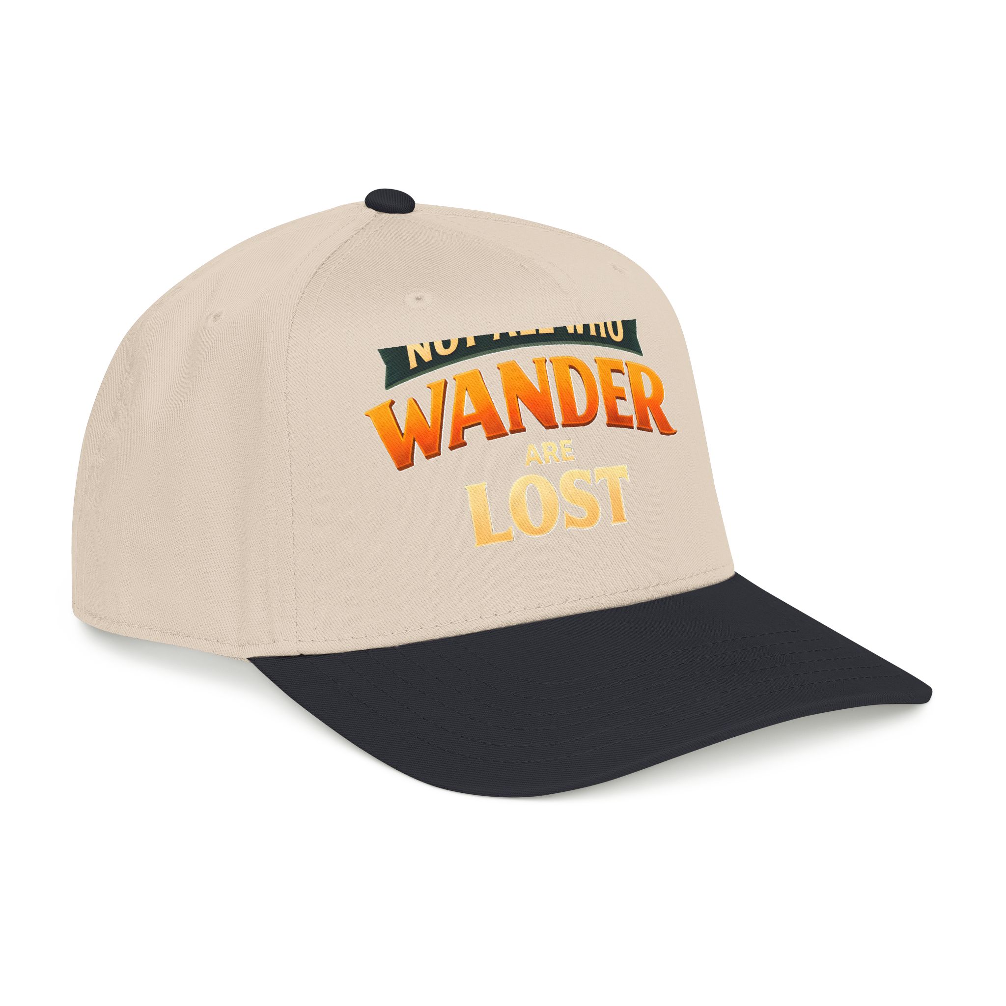 Baseball Cap - "Not All Who Wander Are Lost" Design Scenic-Line