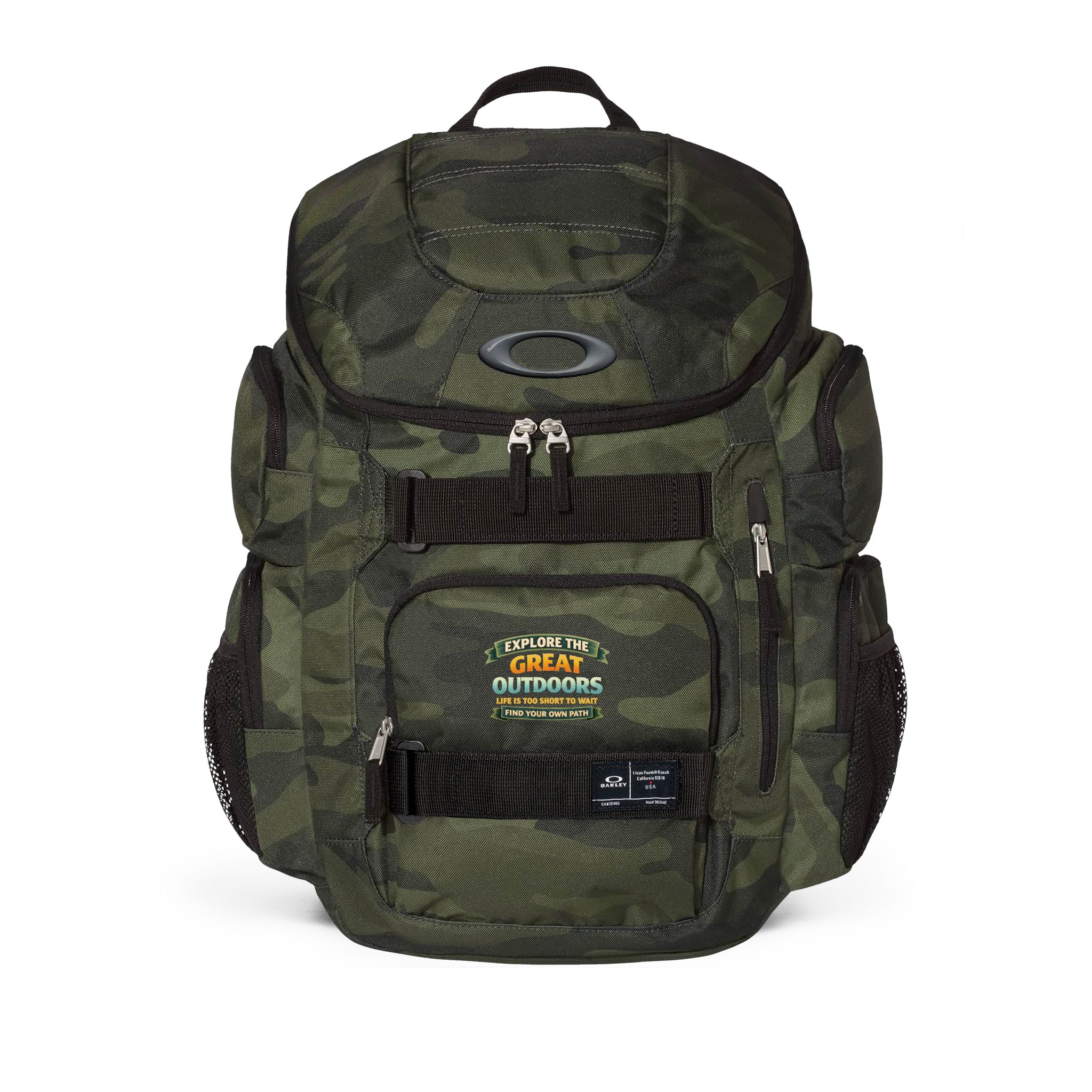 Enduro 2.0 30L Backpack — Rugged Outdoor Daypack with 'Great Outdoors' Patch
