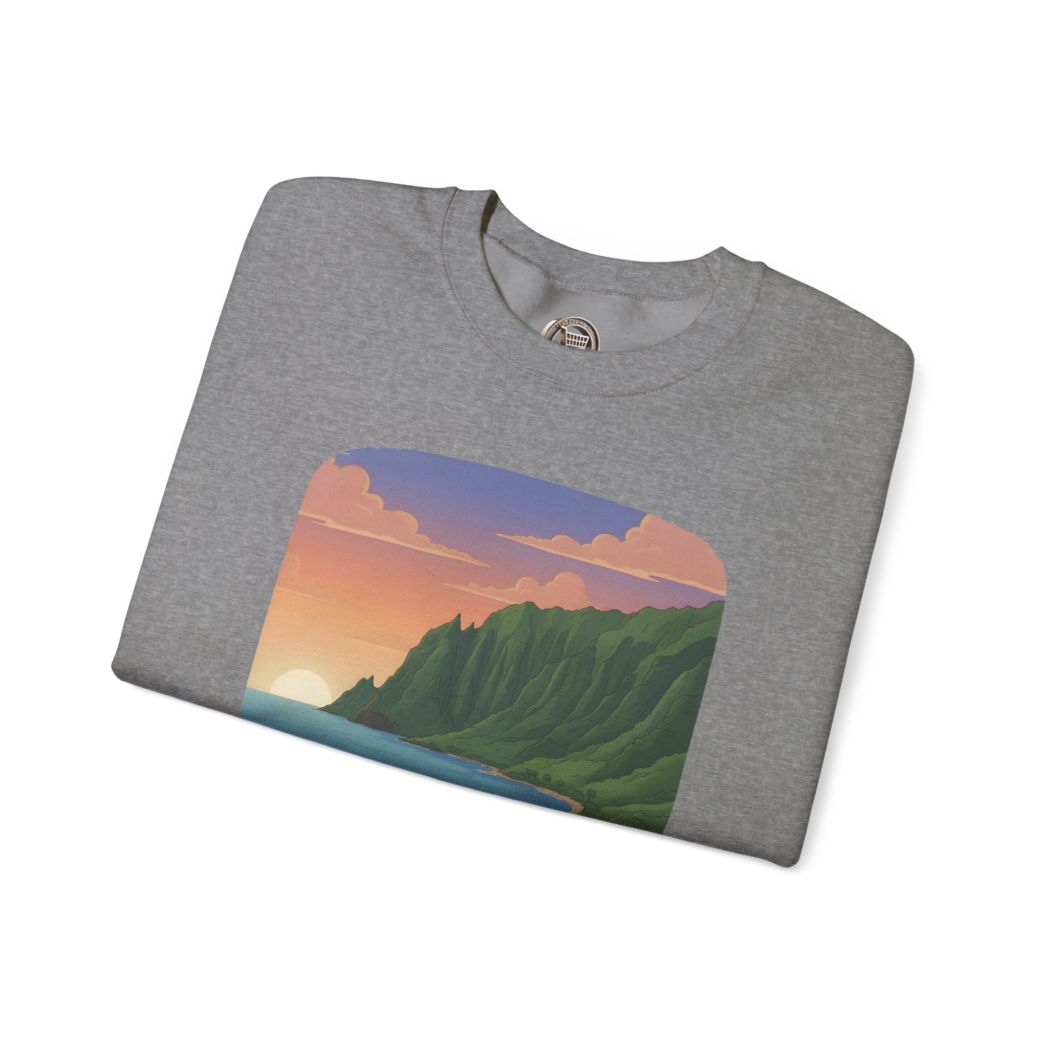 Unisex Heavy Blend™ Crewneck Sweatshirt — "Take Only Memories-Leave Only Footprints" Design Sitcom-Line
