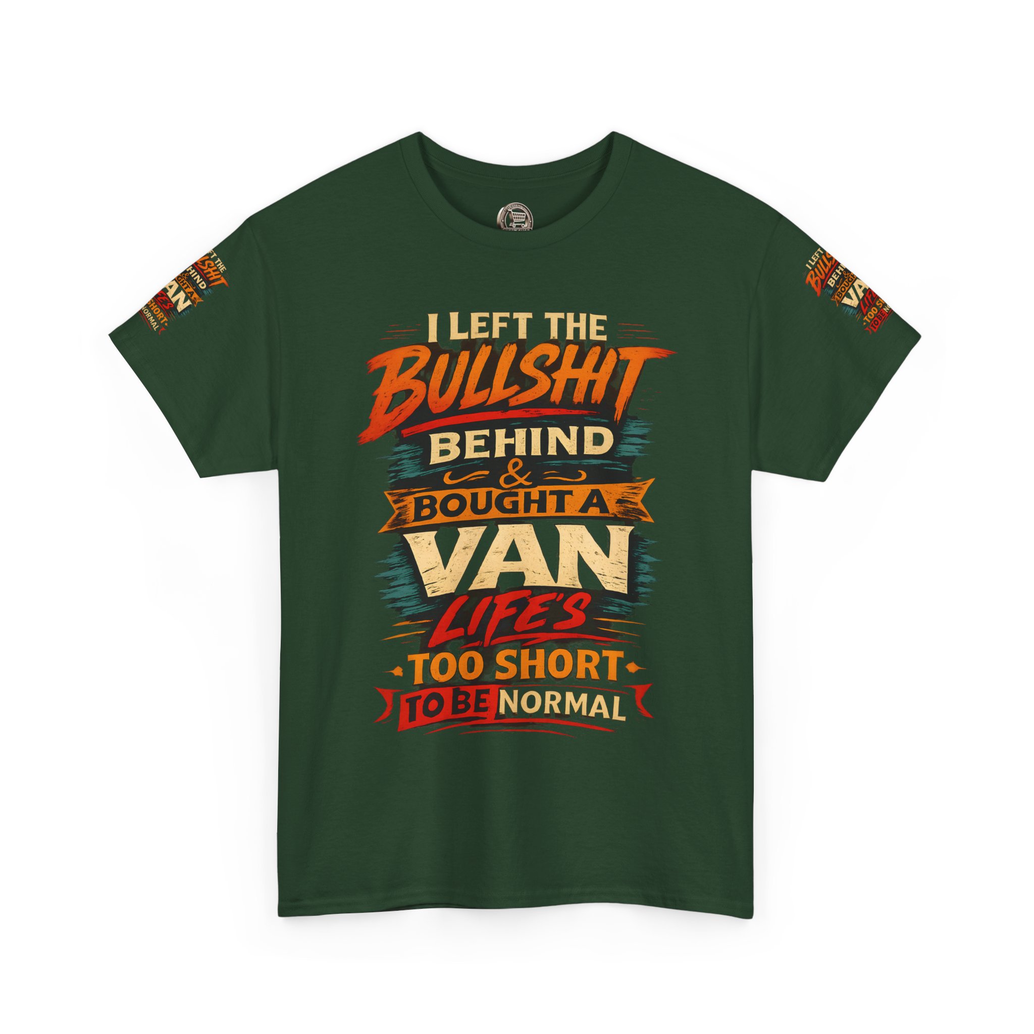 2998689526624139073_2048.jpeg Unisex Heavy Cotton Tee — "I Left The Bullshit" Design F**K-Line