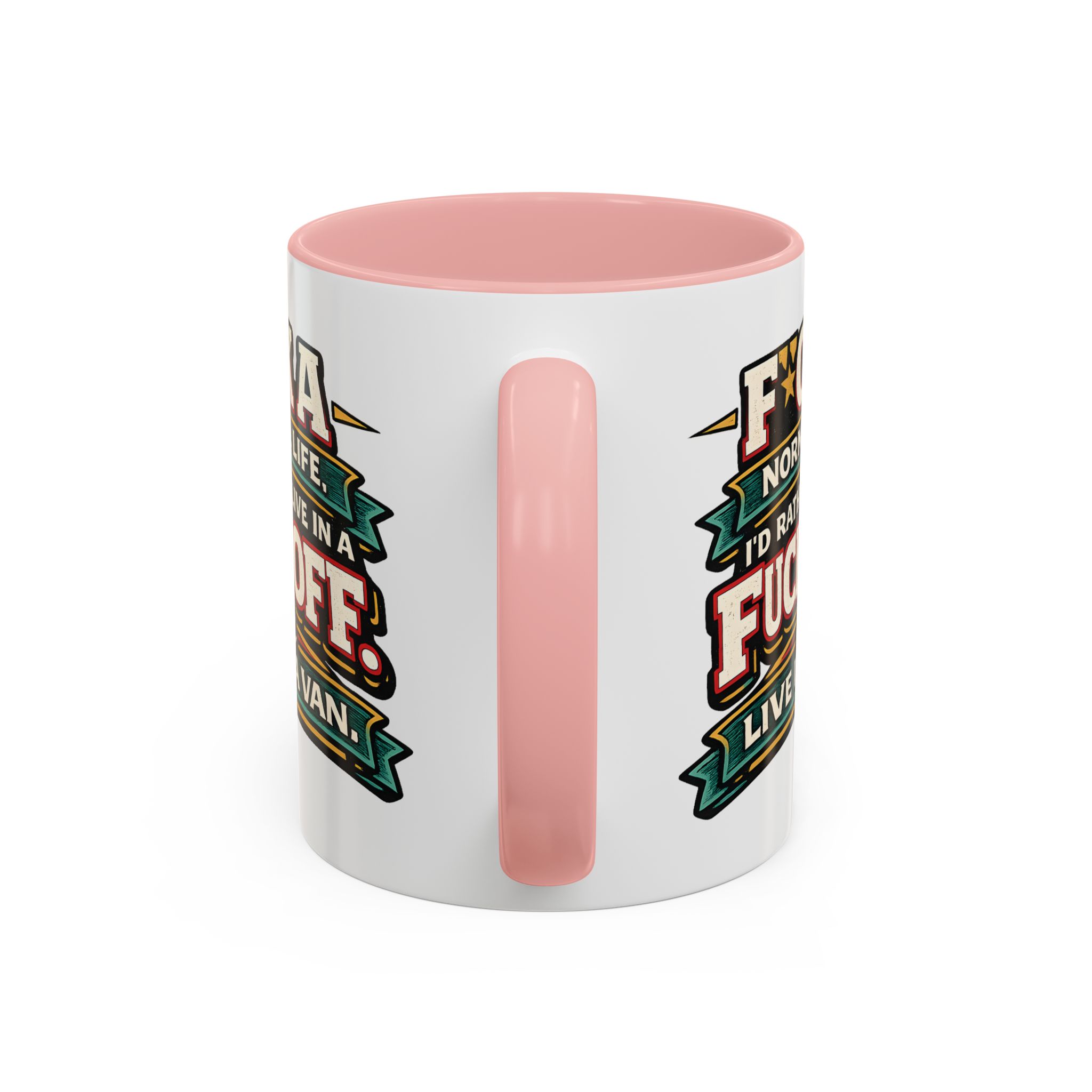 3008944334398739091_2048.jpeg Accent Coffee Mug (11, 15oz) — "Fuck A Normal Life" Design F**K-Line