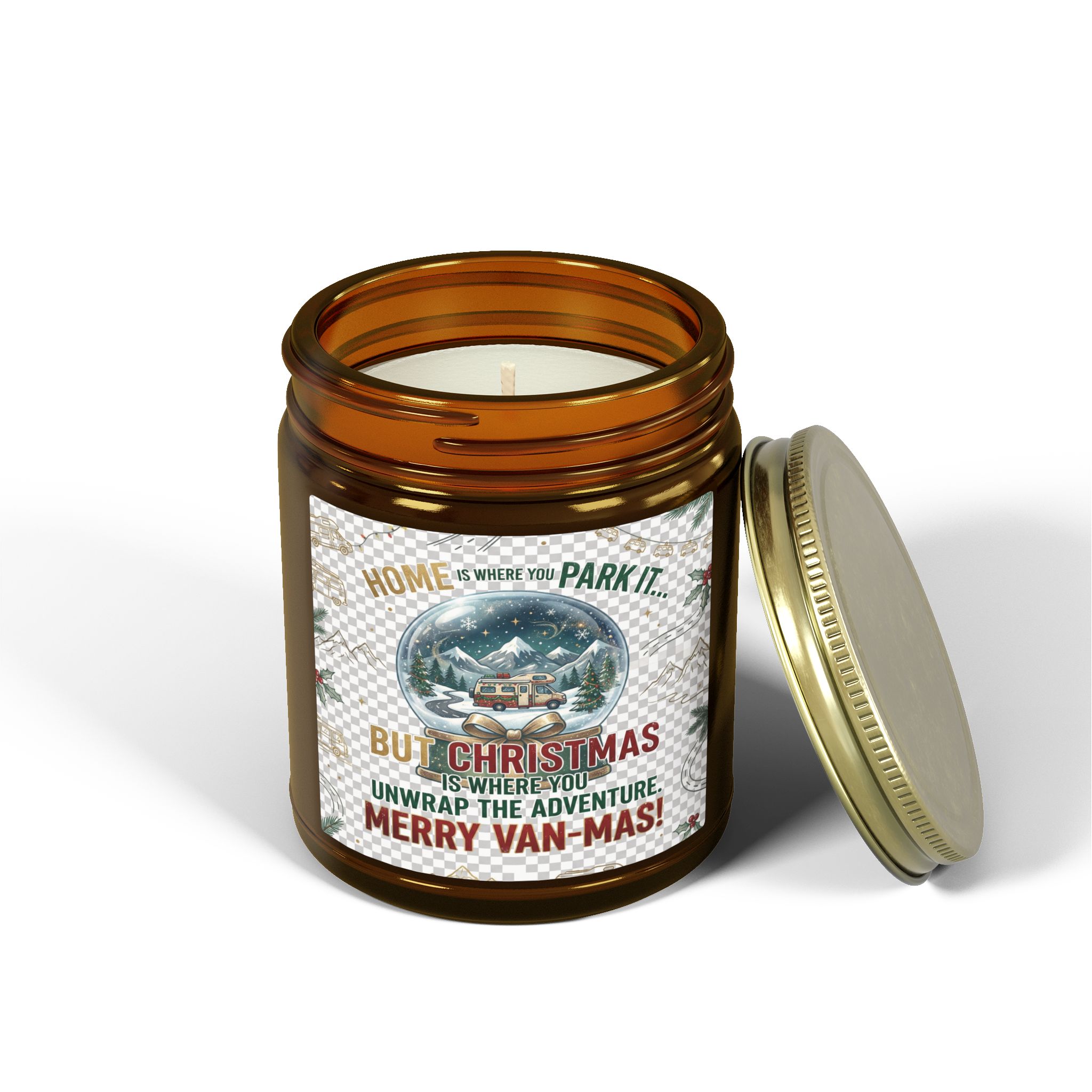 Merry Van-mas Coconut Apricot Scented Candle (4oz/9oz)