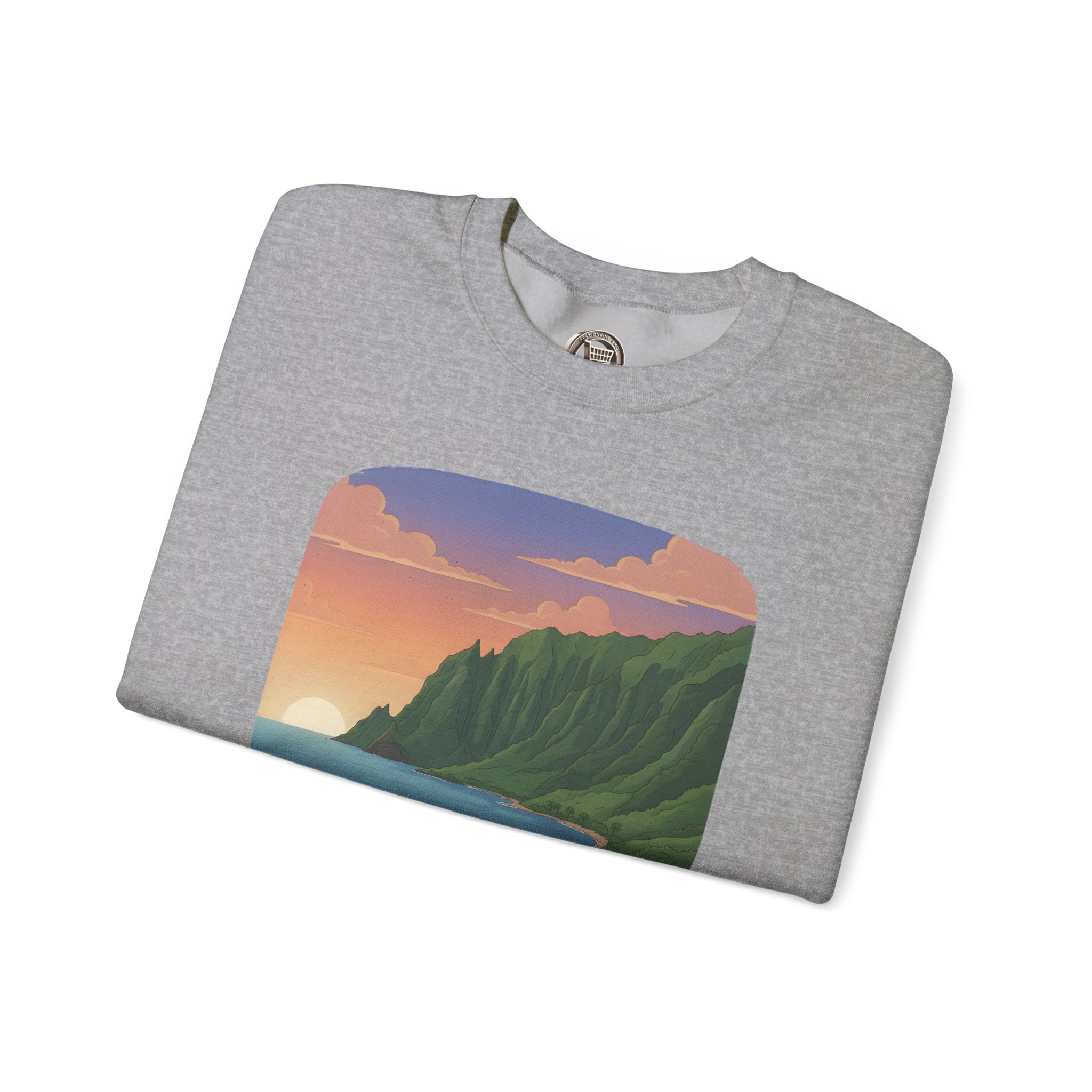 Unisex Heavy Blend™ Crewneck Sweatshirt — "Take Only Memories-Leave Only Footprints" Design Sitcom-Line