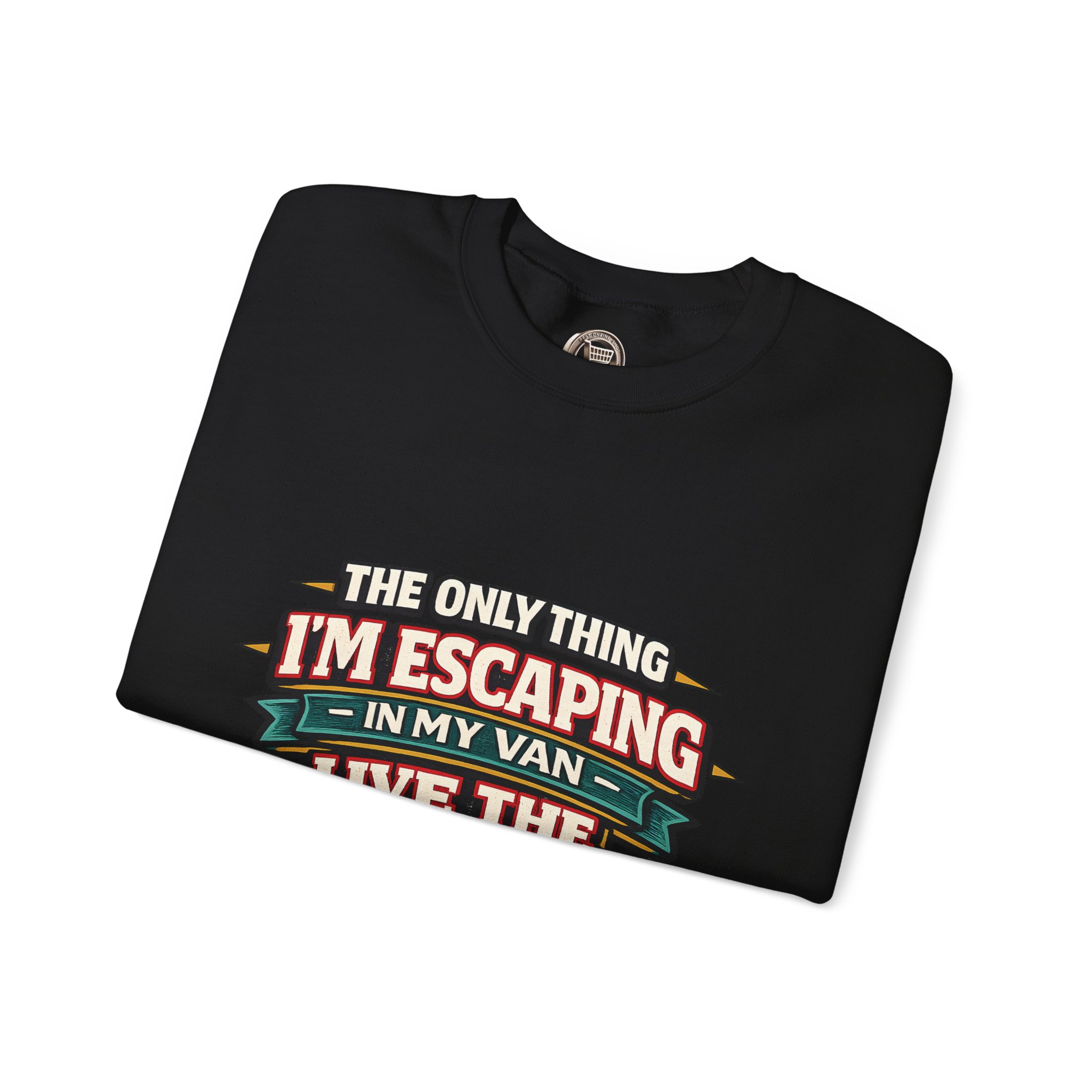 Unisex Heavy Blend™ Crewneck Sweatshirt — "The Only Thing I´m Escaping" Design F**K-Line