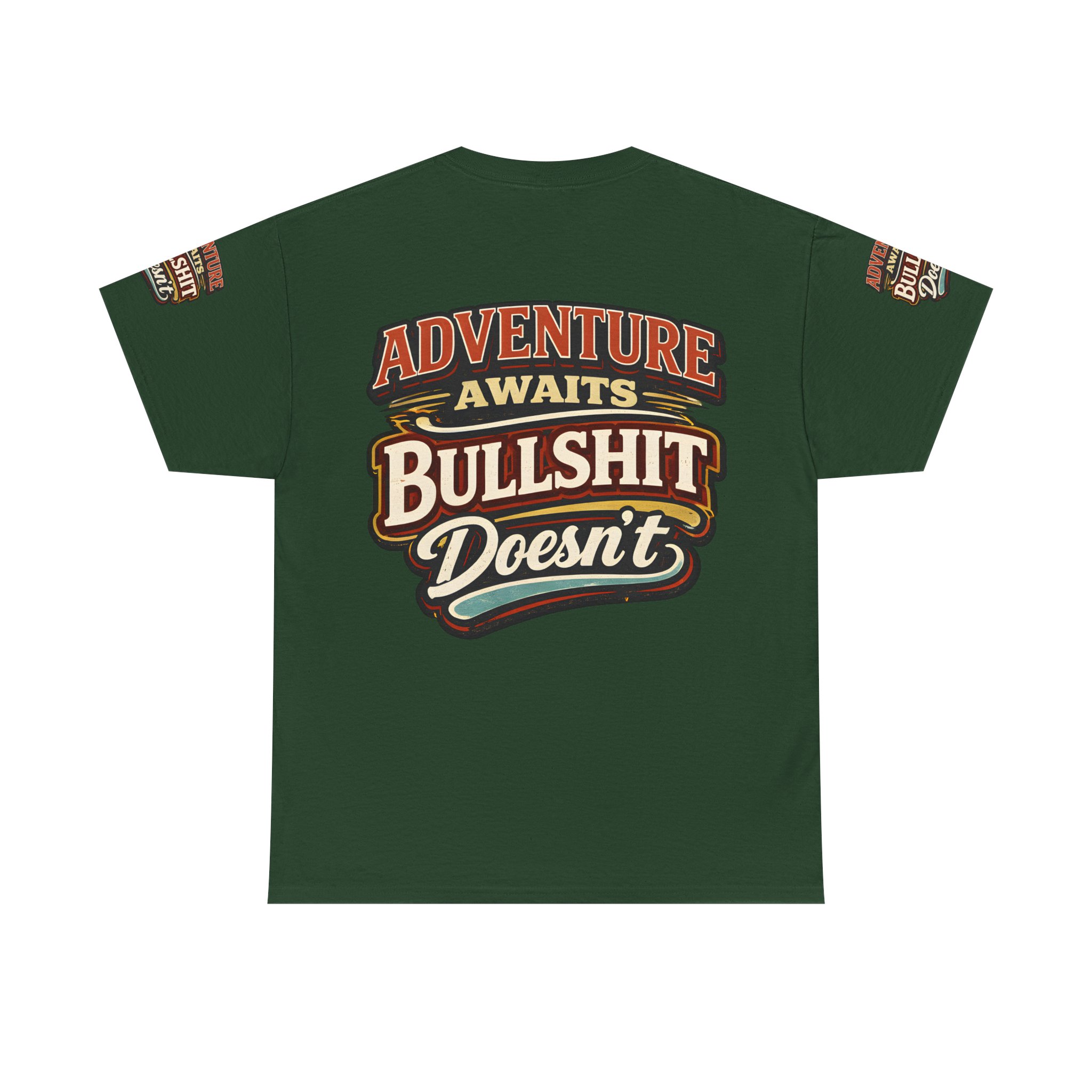 Unisex Heavy Cotton Tee — "Adventure Awaits" Design F**K-Line