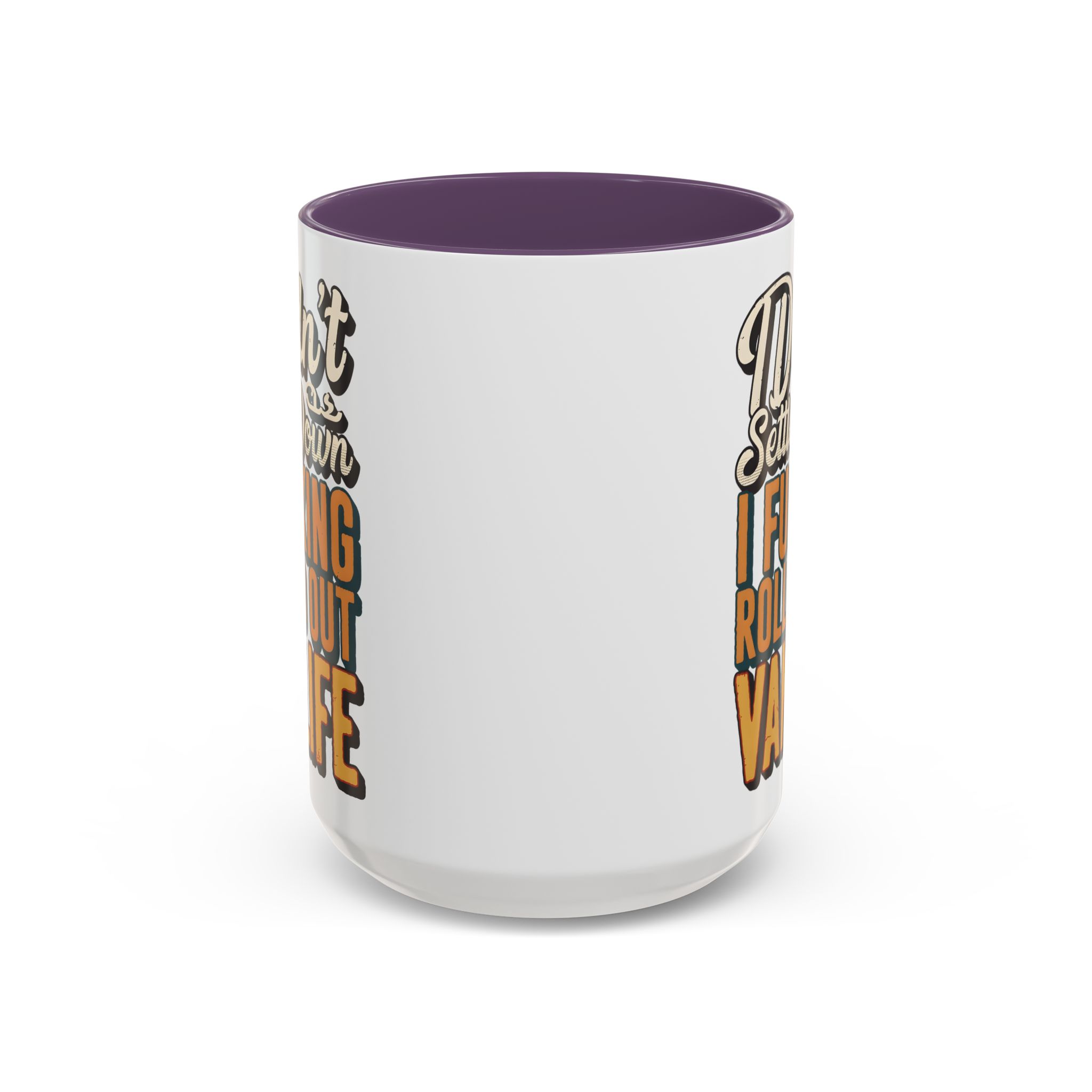 Accent Coffee Mug (11, 15oz) — "Dind´t Settle Down" Design F**K-Line