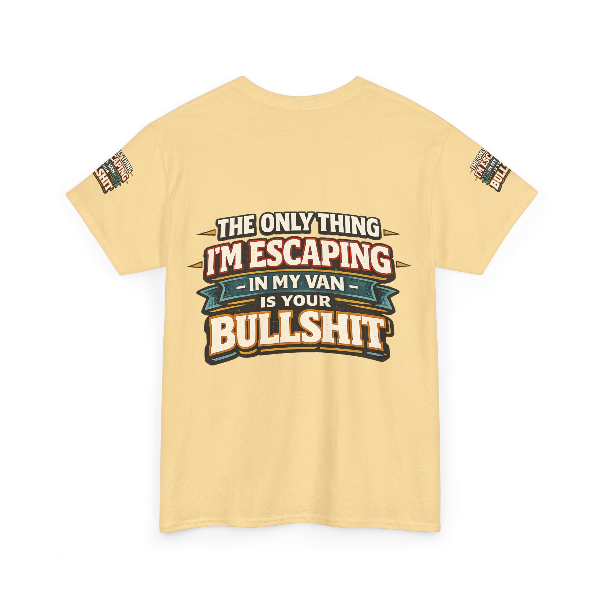 Unisex Heavy Cotton Tee — "The Only Thing I´m Escaping" Design F**K-Line