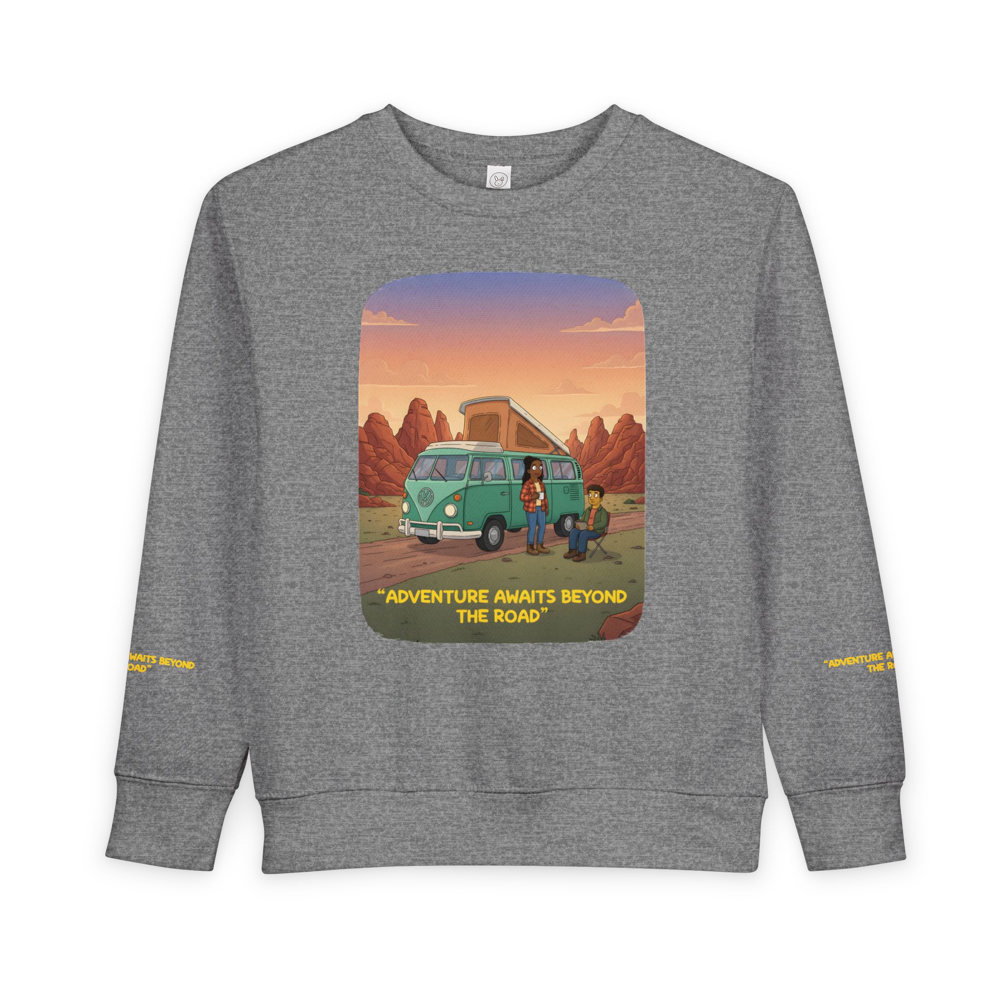 3086548746103197309_2048-1.jpeg Toddler Sweatshirt - "Adventure Awaits Beyond The Road" (Design Sitcom-Line)