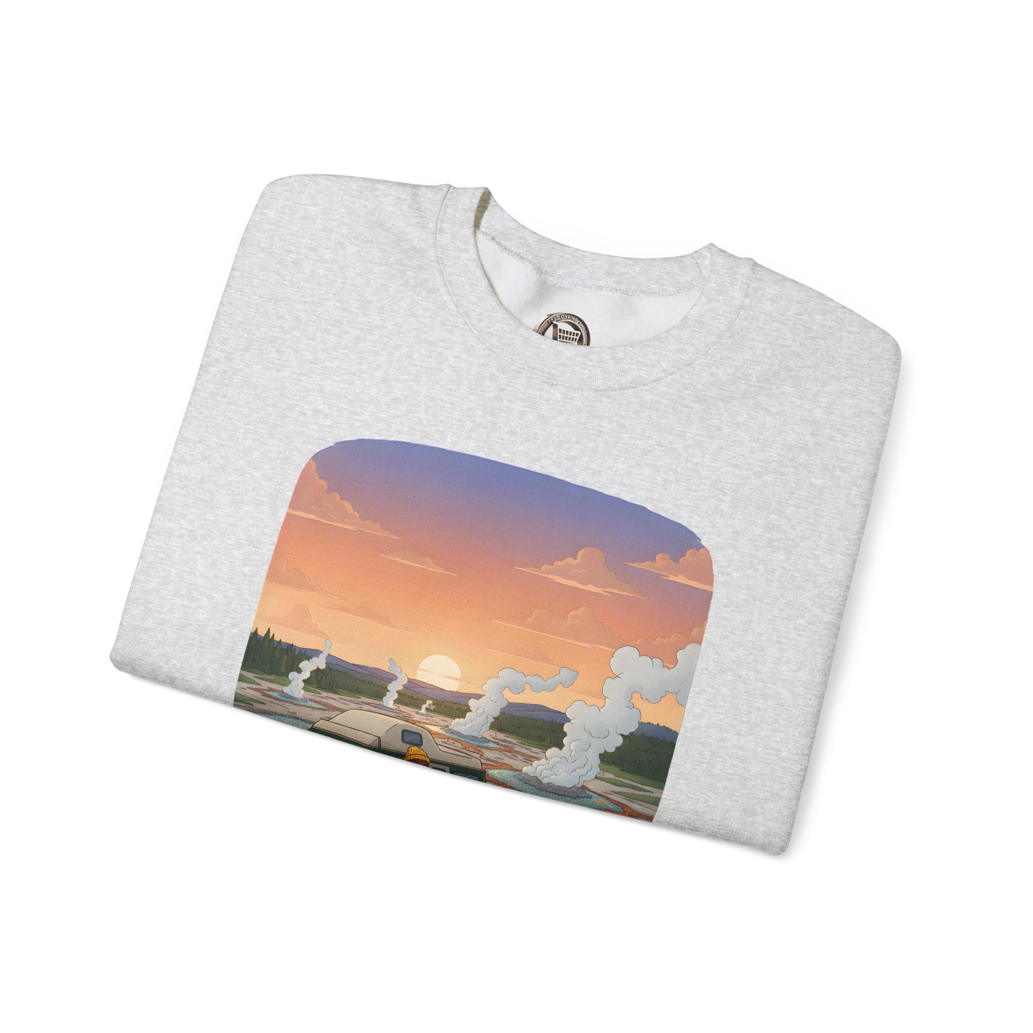 Unisex Heavy Blend™ Crewneck Sweatshirt — "Roads Less Traveled" Design Sitcom-Line