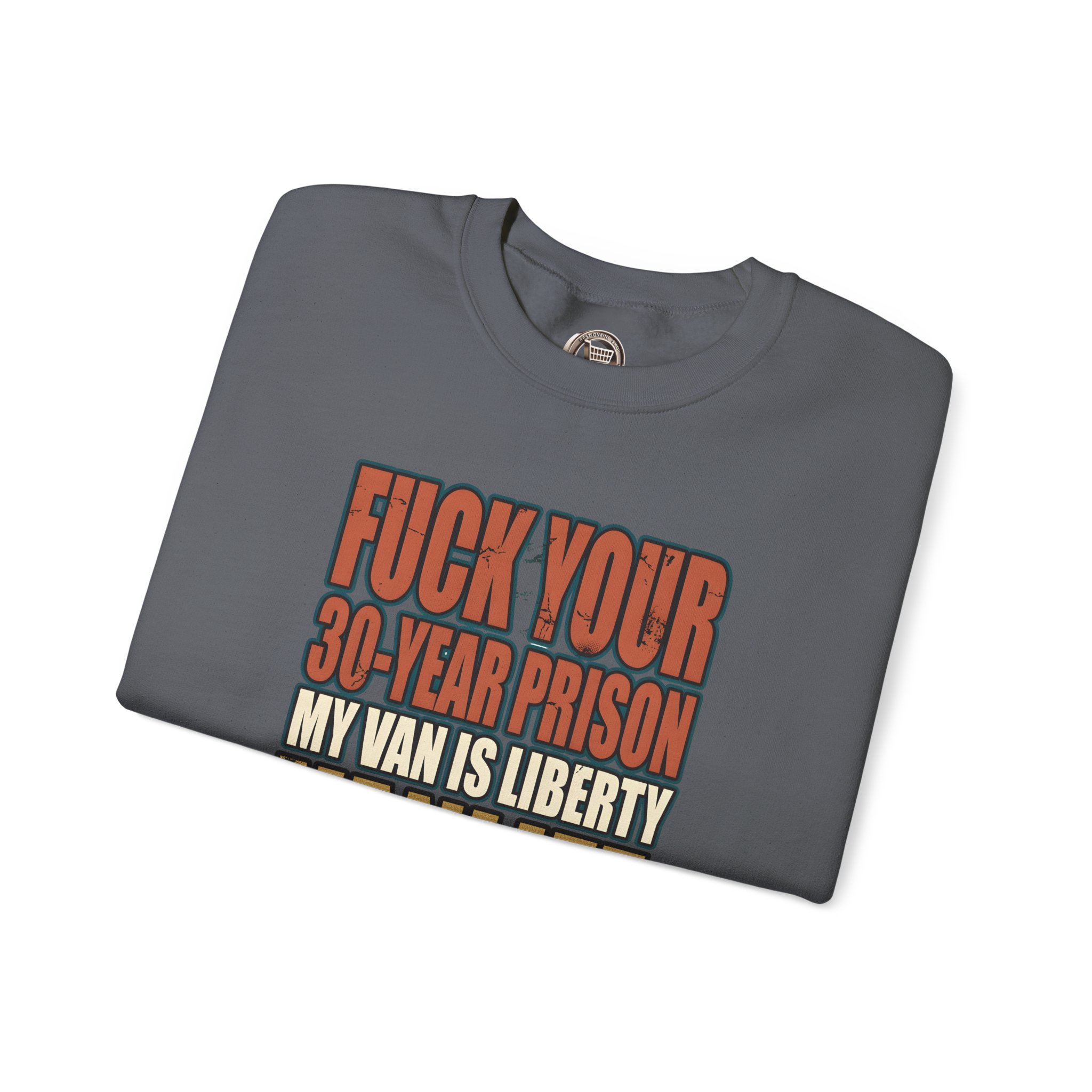 Unisex Heavy Blend™ Crewneck Sweatshirt — "Fuck Your 30 Year" Design F**K-Line