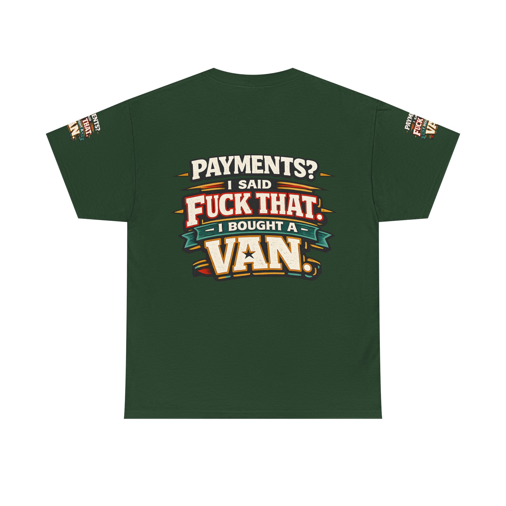 Unisex Heavy Cotton Tee — "Payments?I Said" Design F**K-Line