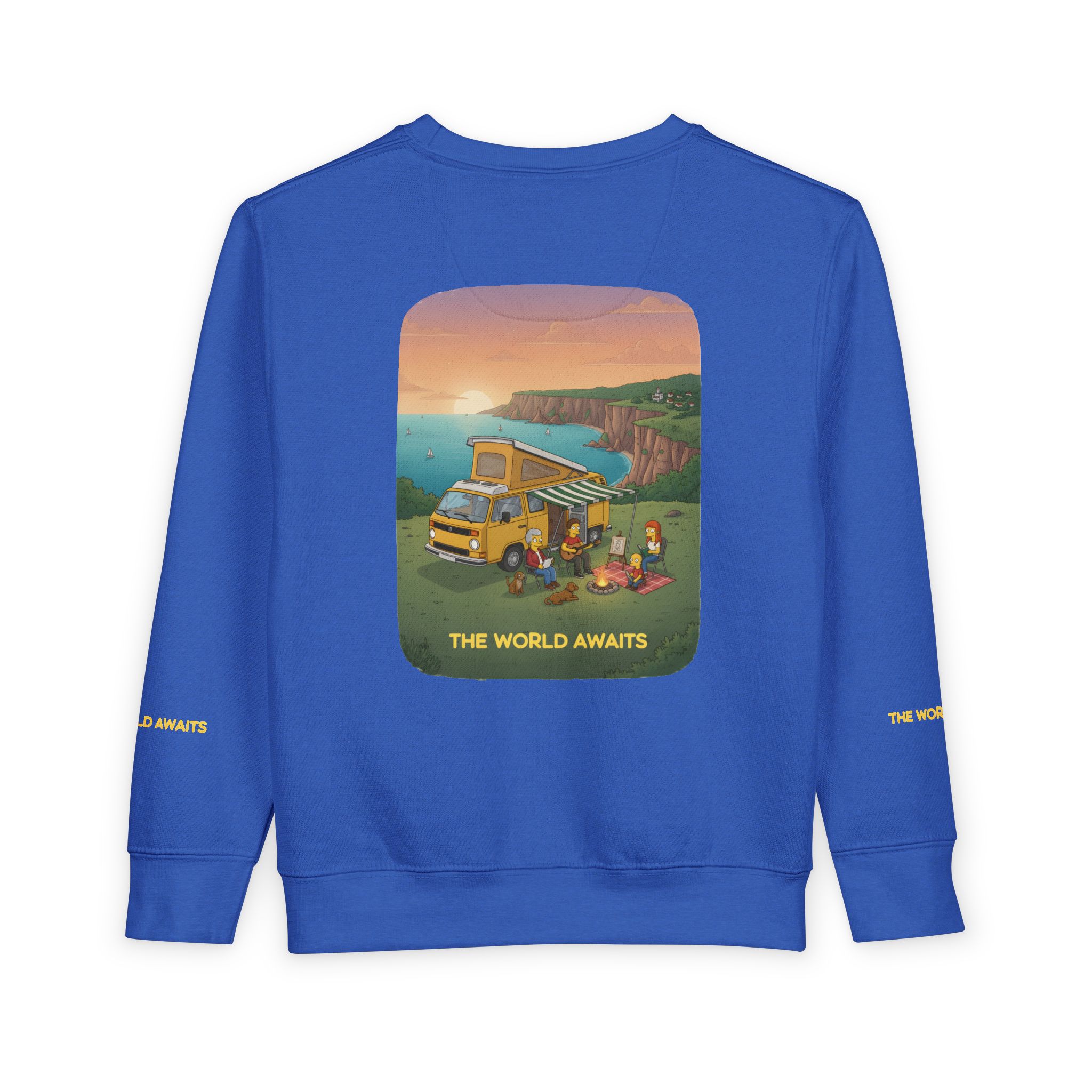 Toddler Sweatshirt - "The World Awaits" (Design Sitcom-Line)