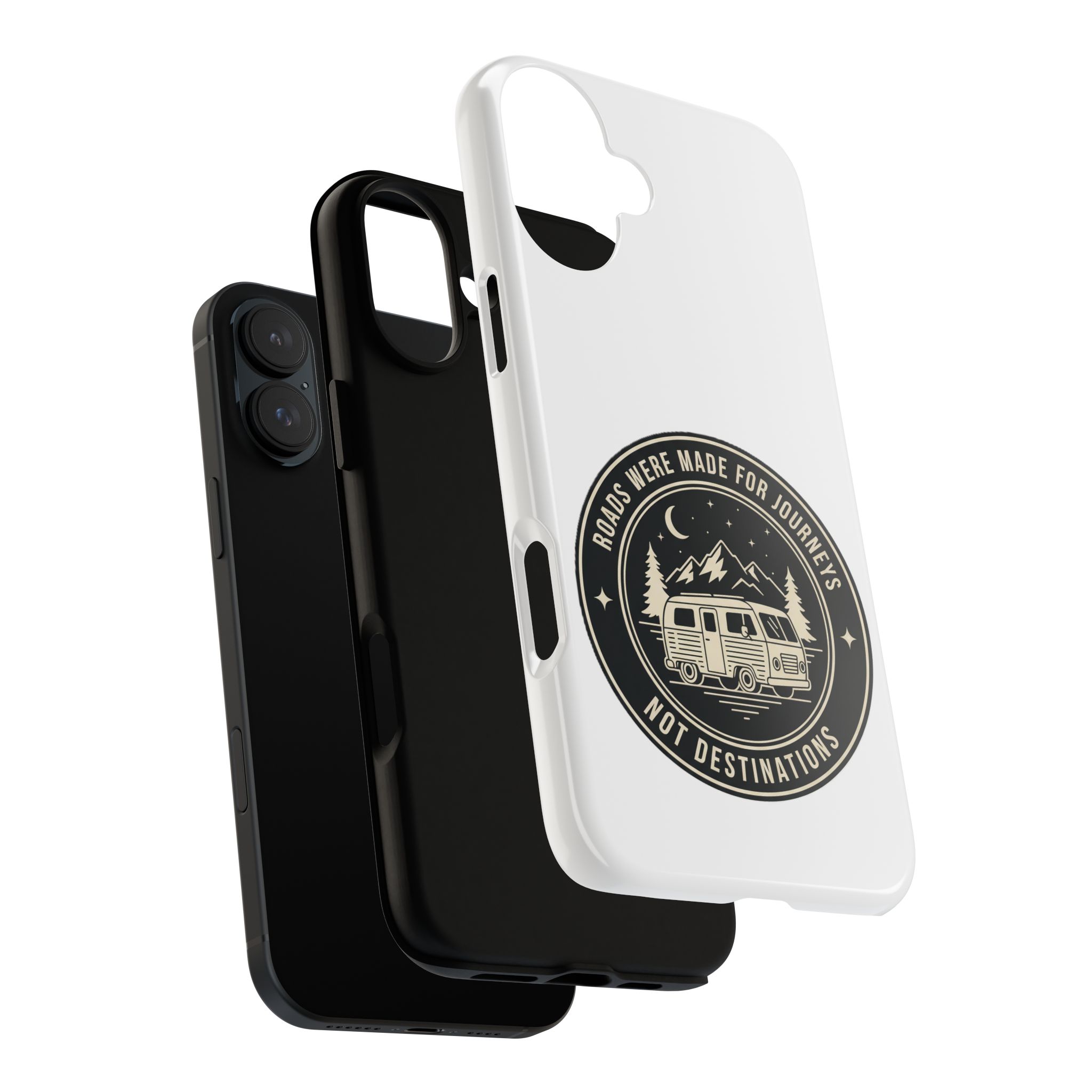 Phone Case — "ROAD WHERE MADE FOR JOURNEYS-NOT DESTINATIONS" Camper Van Design