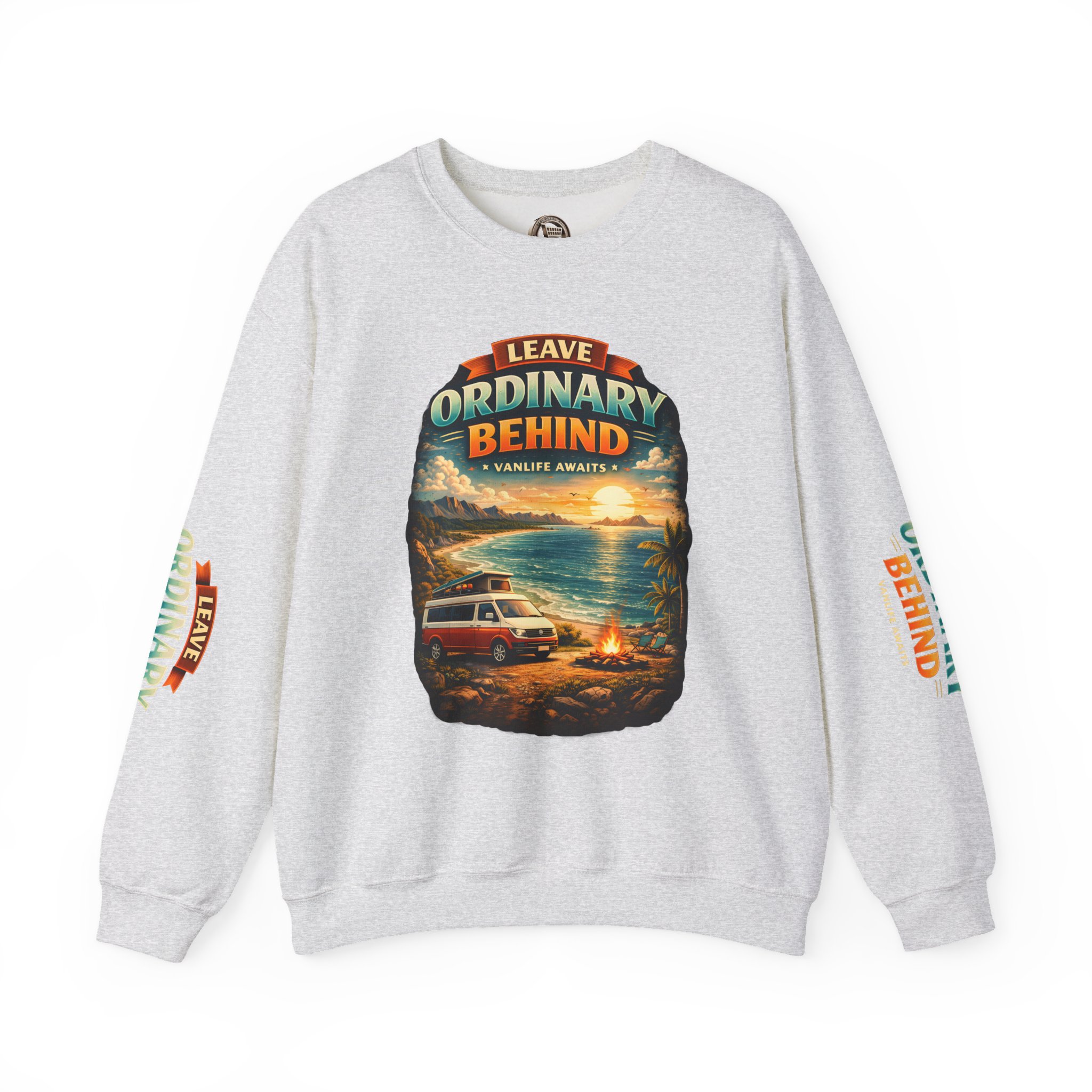 Unisex Heavy Blend™ Crewneck Sweatshirt — "Leave Ordinary Behind" Design Scenic-Line