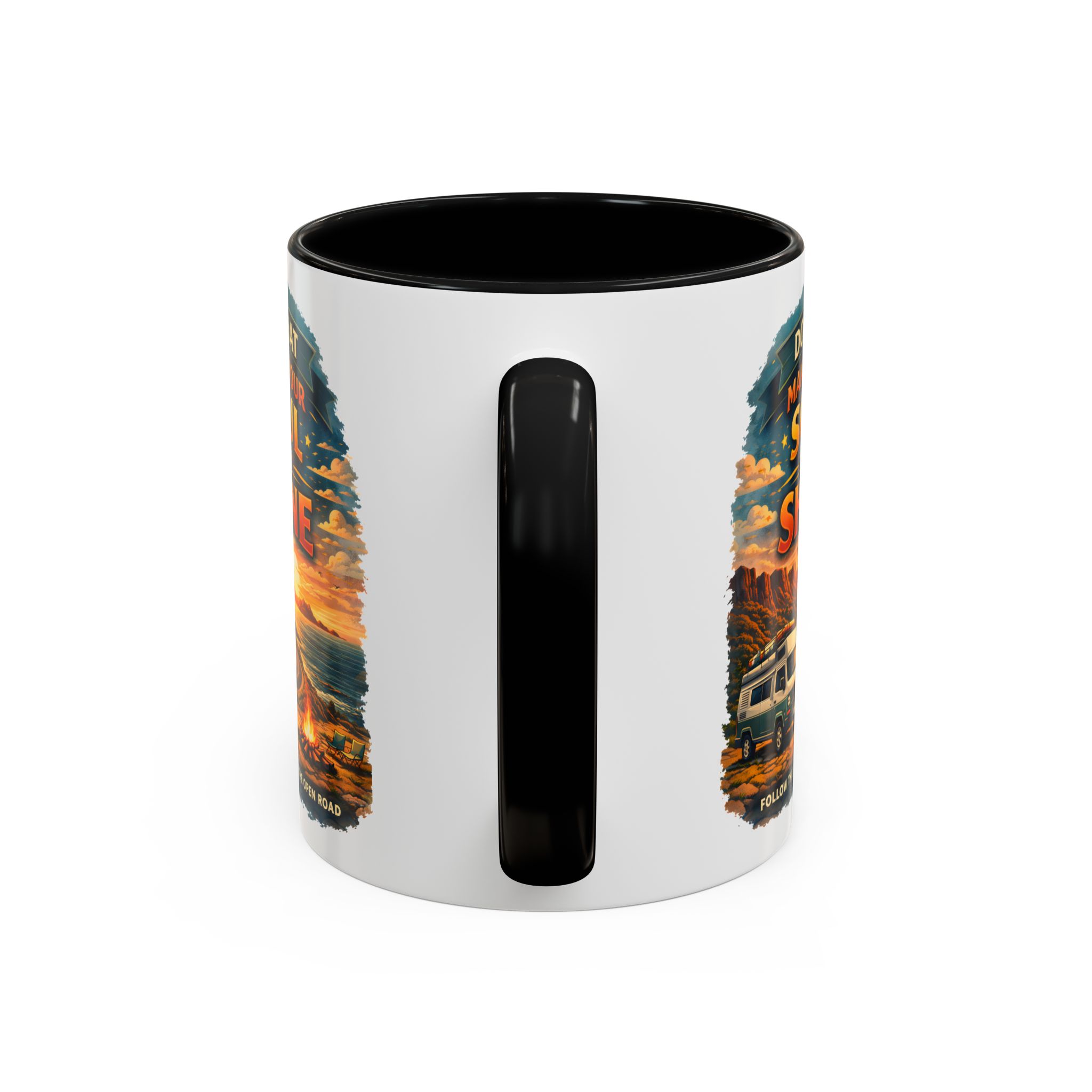 Accent Coffee Mug (11, 15oz) — "Do What Makes Your Soul Shine" Design Scenic-Line