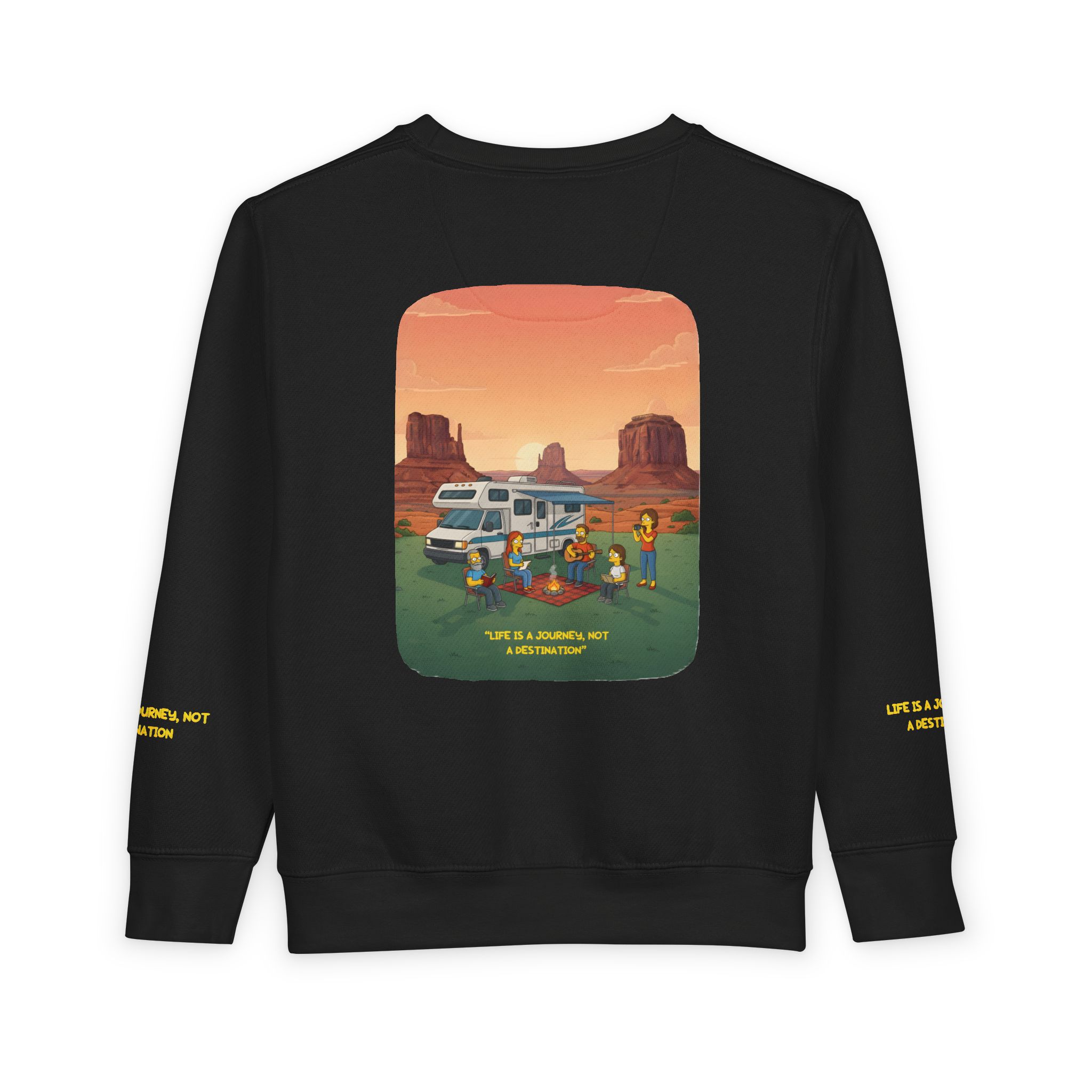 Toddler Sweatshirt - "Life Is A Journey-Not A Destination" (Design Sitcom-Line)