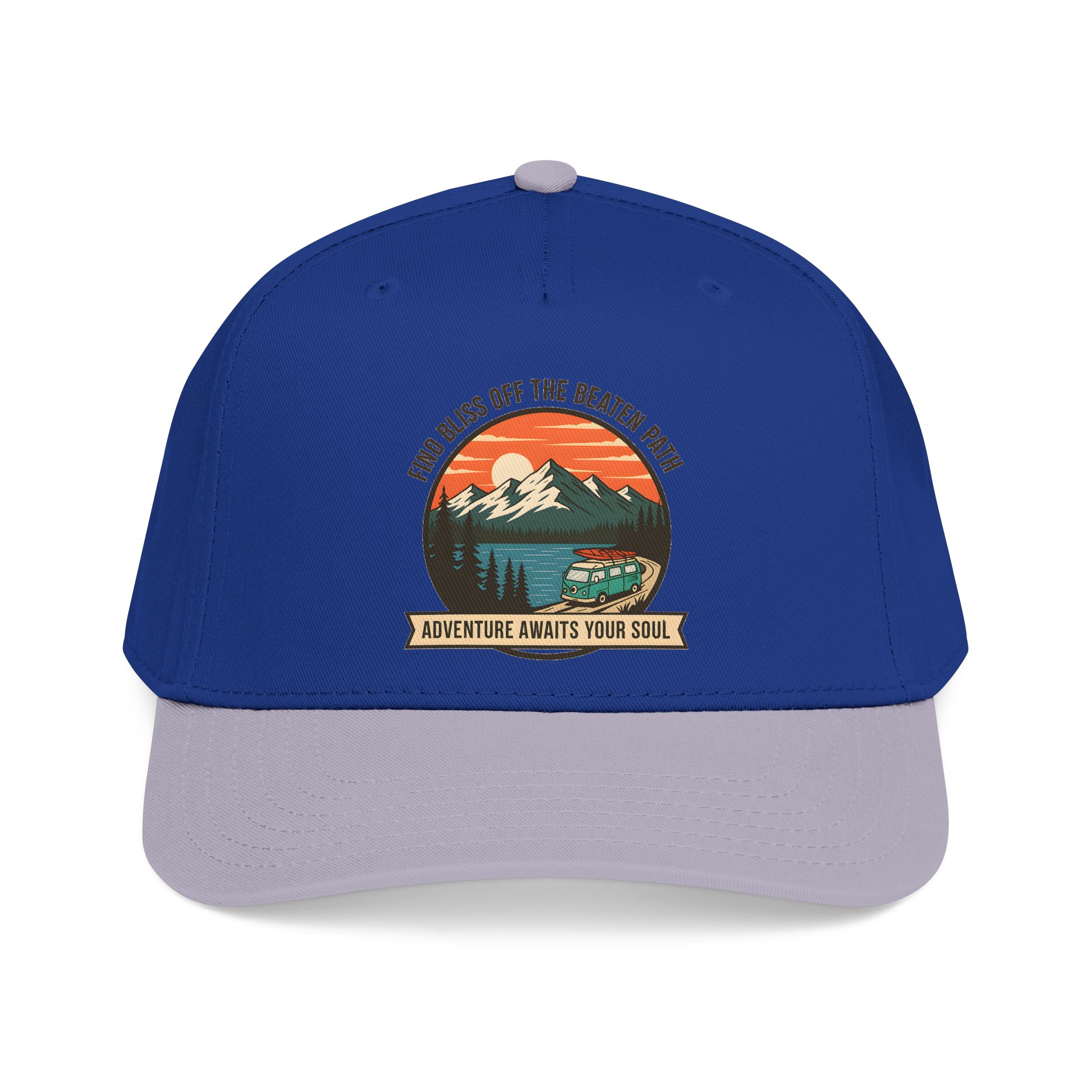 3193870559193352391_2048.jpeg Baseball Cap — "Find Bliss of the beaten patch-Adventure Awaits Your Soul" Vintage Mountain Camp Camper Design
