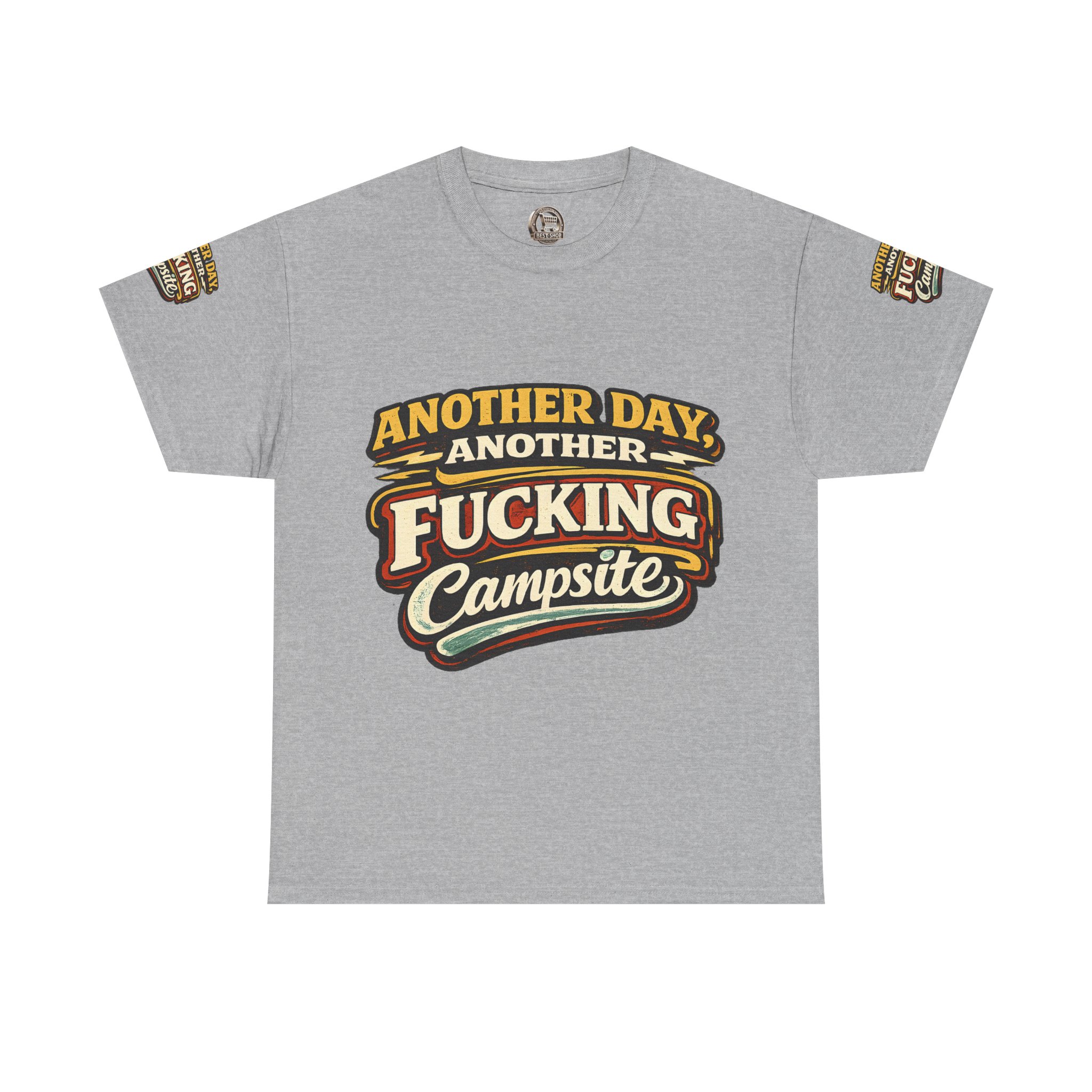 Unisex Heavy Cotton Tee — "Another Day" Design F**K-Line