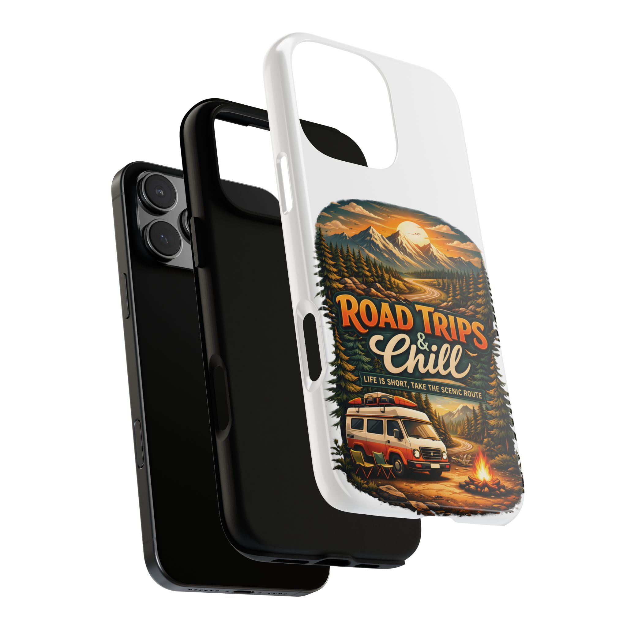 Phone Case — "Road Trips and Chill" (Design Scenic-Line)