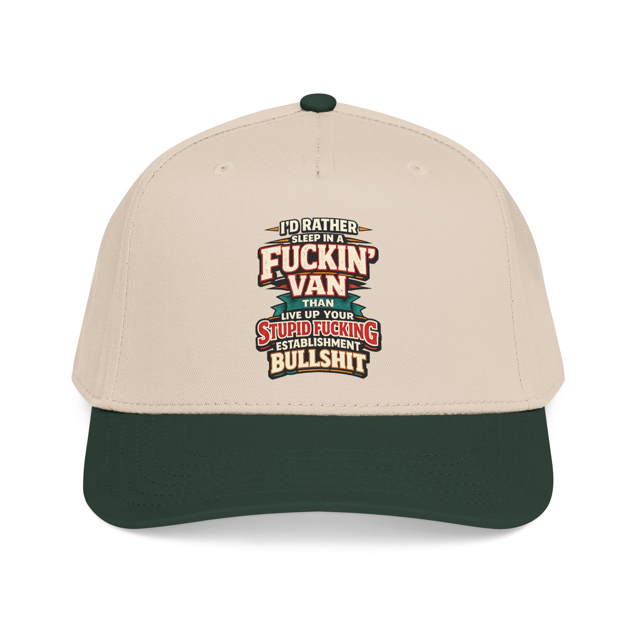 Baseball Cap - "I´d Rather Sleep in A Fucking Van" Design F**K-Line
