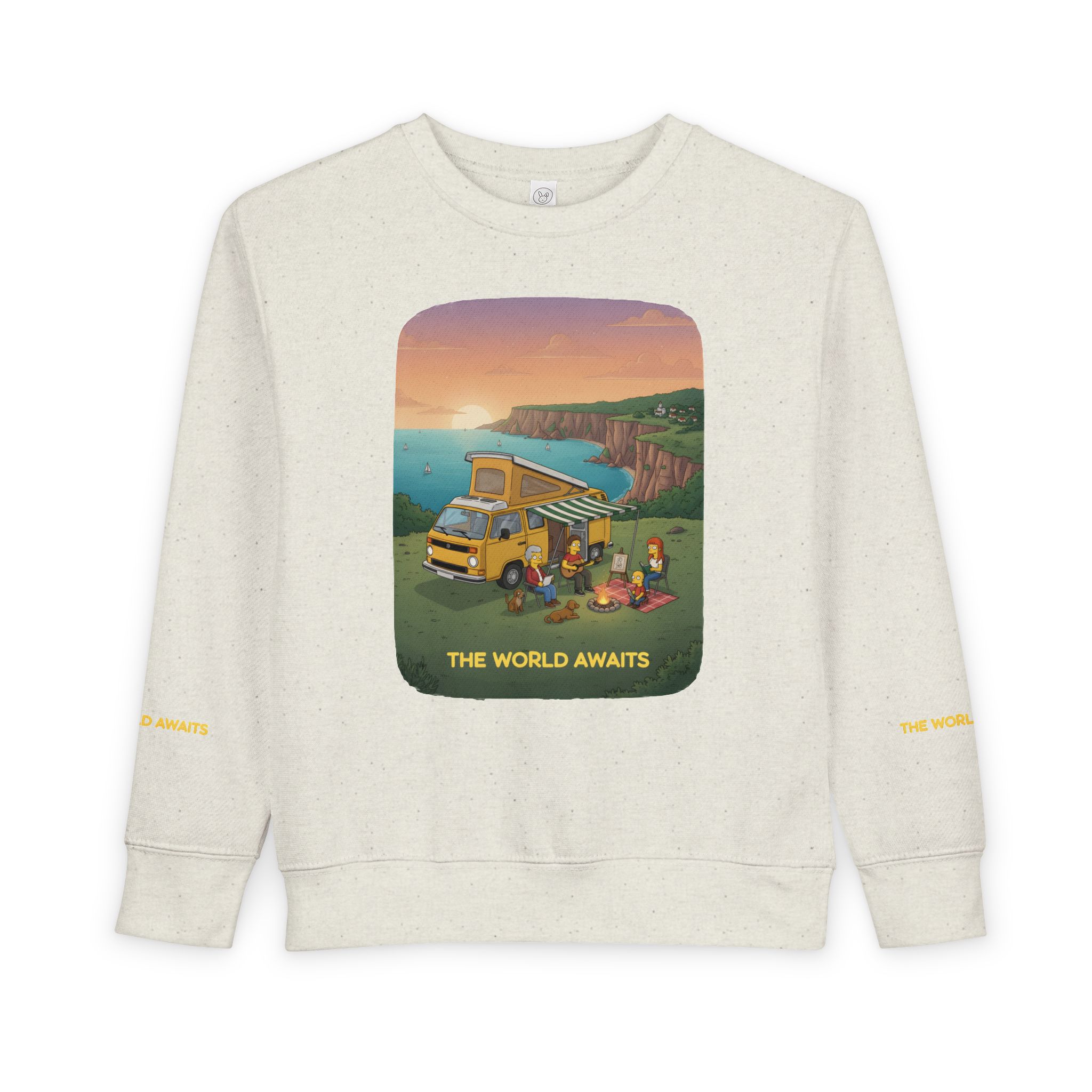 Toddler Sweatshirt - "The World Awaits" (Design Sitcom-Line)