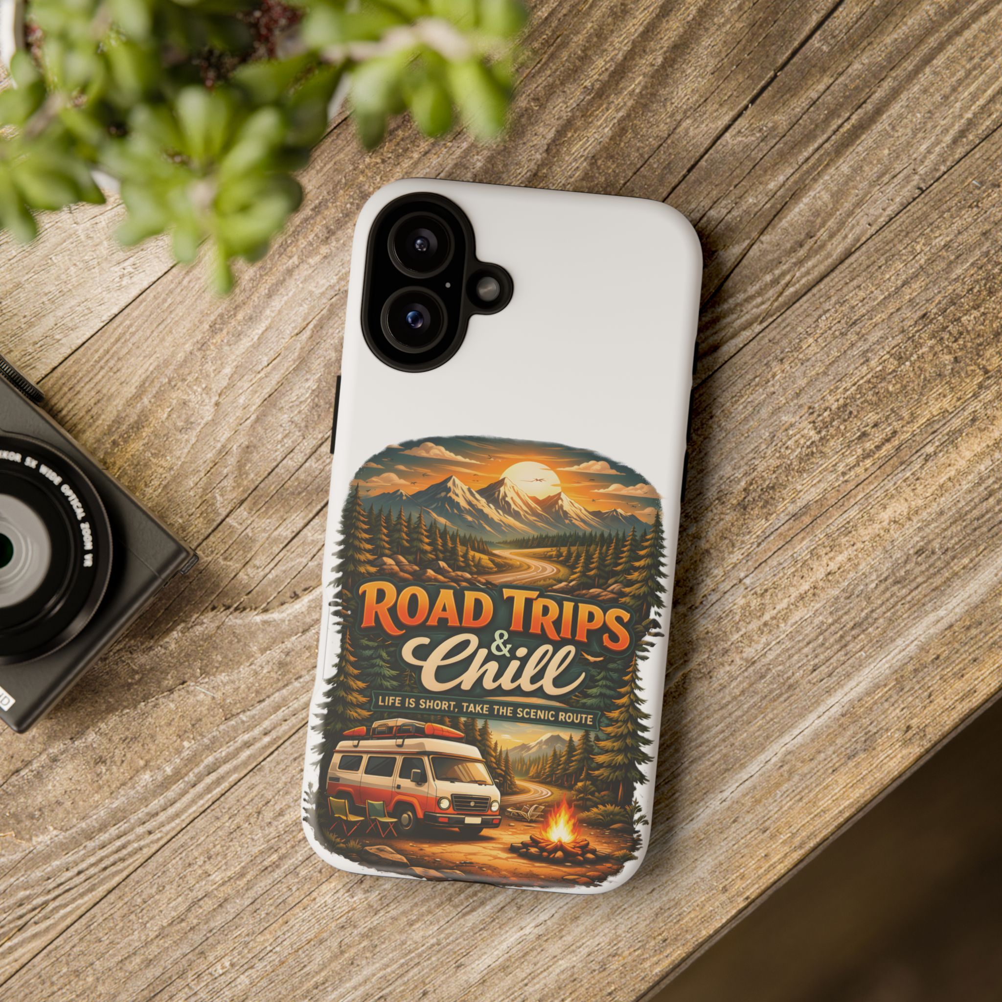 Phone Case — "Road Trips and Chill" (Design Scenic-Line)