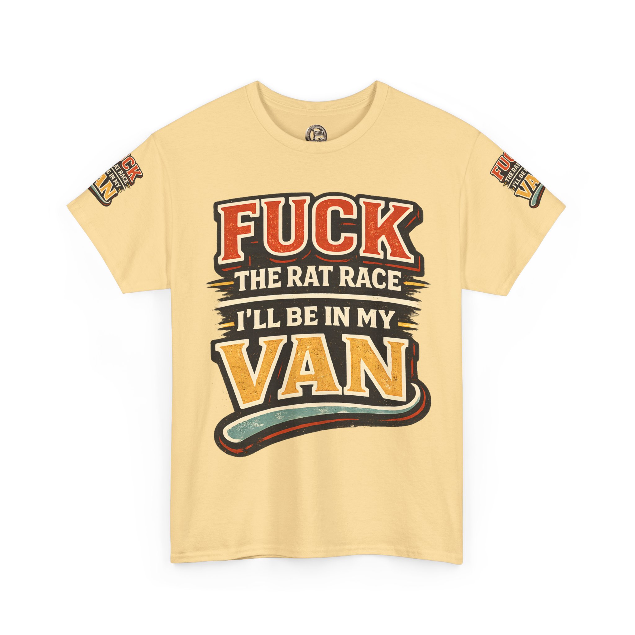 3281253756375125941_2048.jpeg Unisex Heavy Cotton Tee — "Fuck The Rat Race" Design F**K-Line