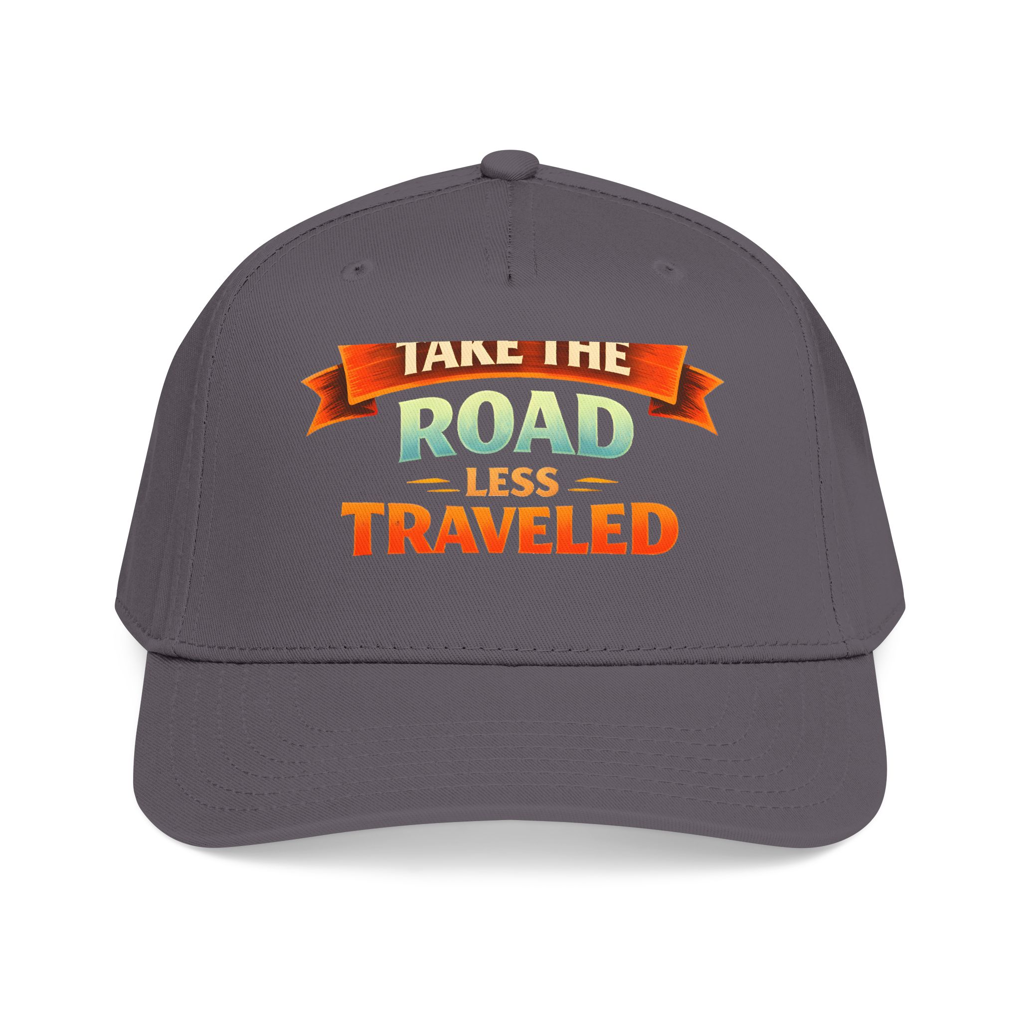 Baseball Cap - "Take The Road Less Traveled" Design Scenic-Line